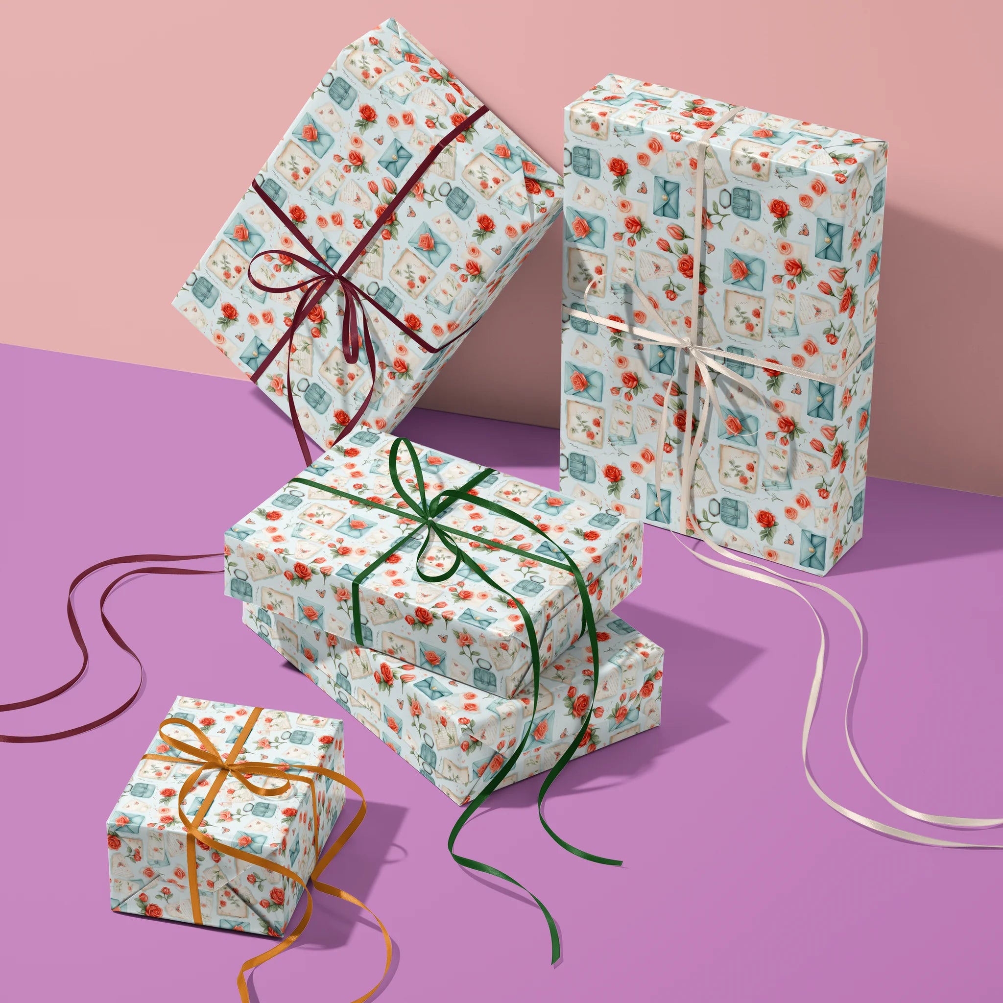 Vintage Letter Nostalgia Gift Wrapping Paper