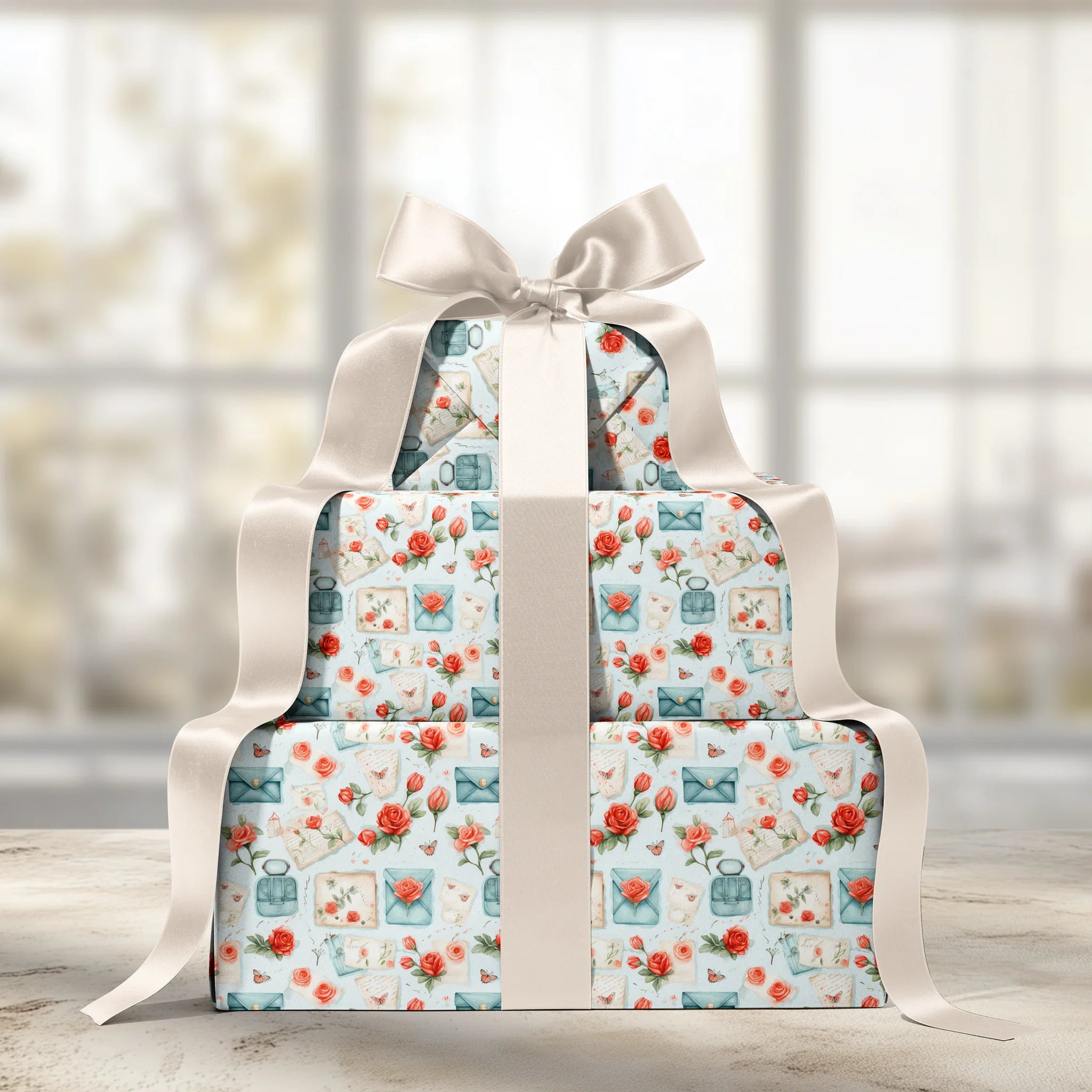 Vintage Letter Nostalgia Gift Wrapping Paper