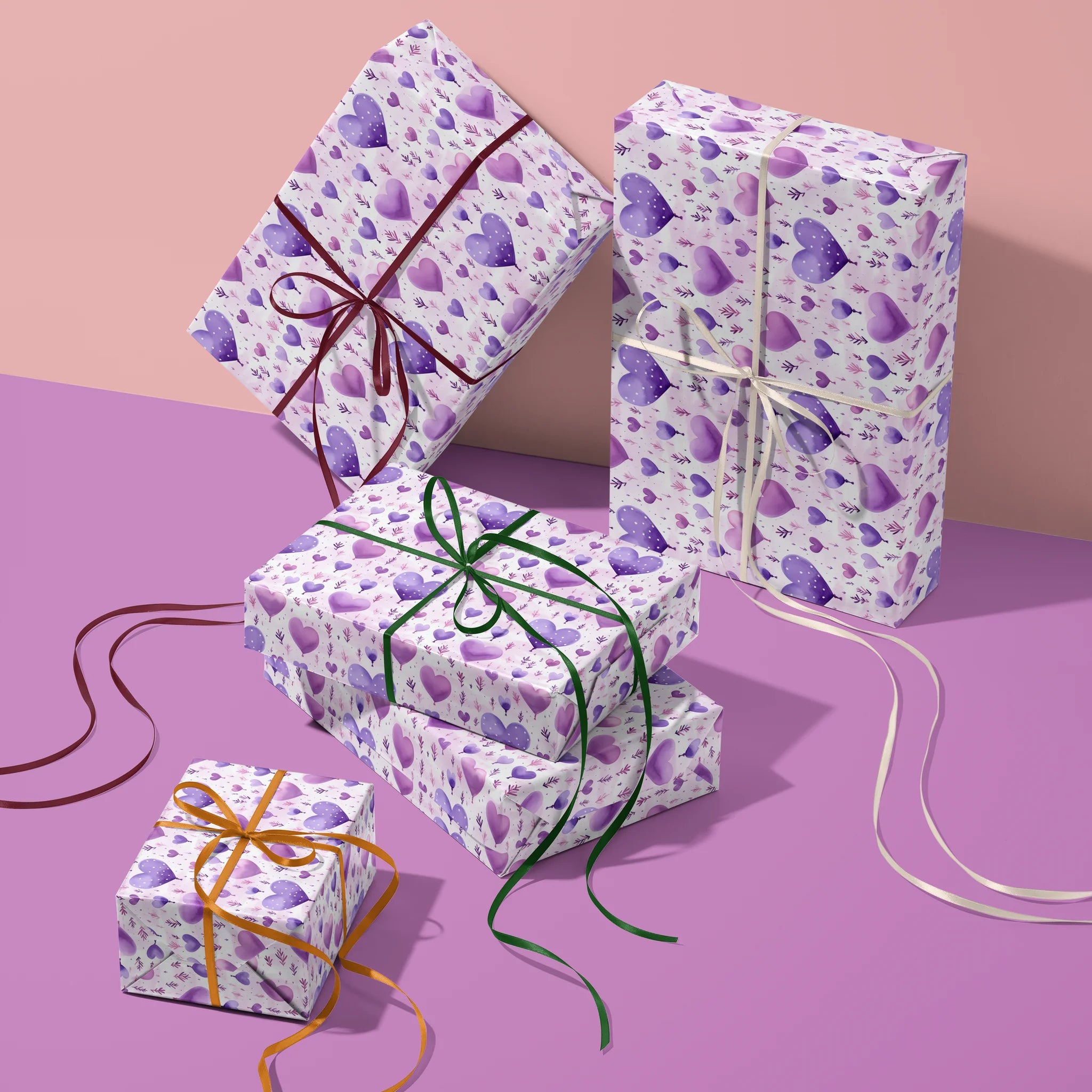 Purple Heart Parade Gift Wrapping Paper
