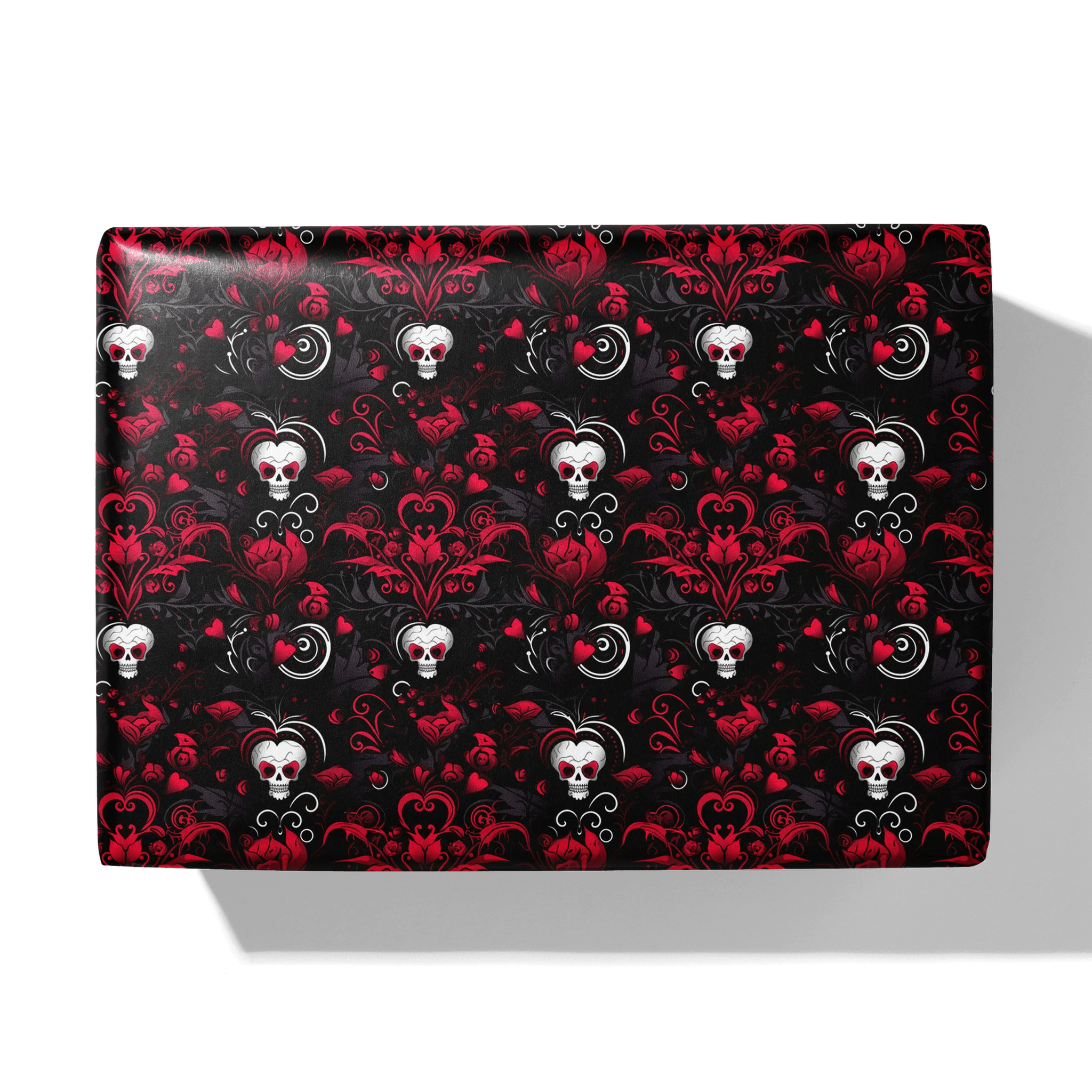 Hearts And Skulls Gift Wrapping Paper