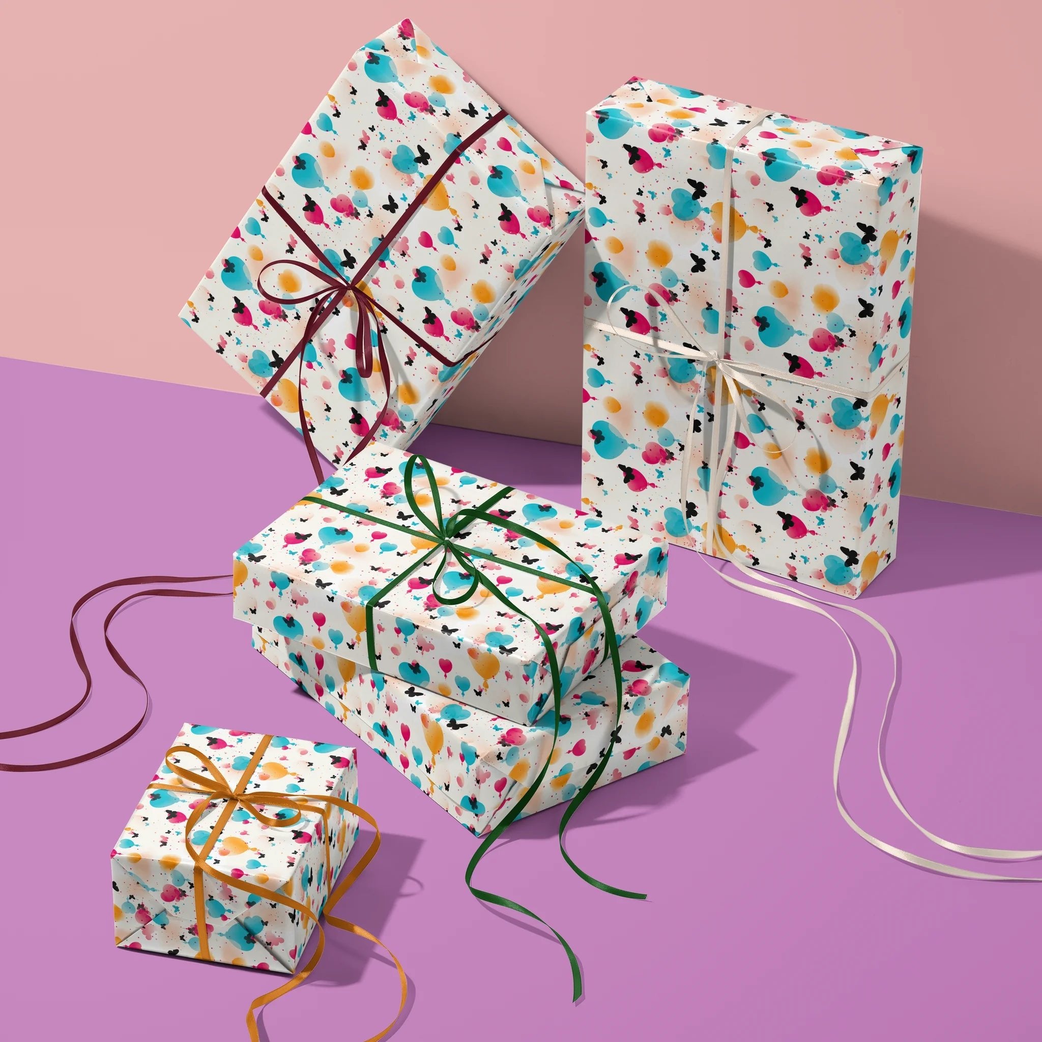 Heart In The Air Gift Wrapping Paper