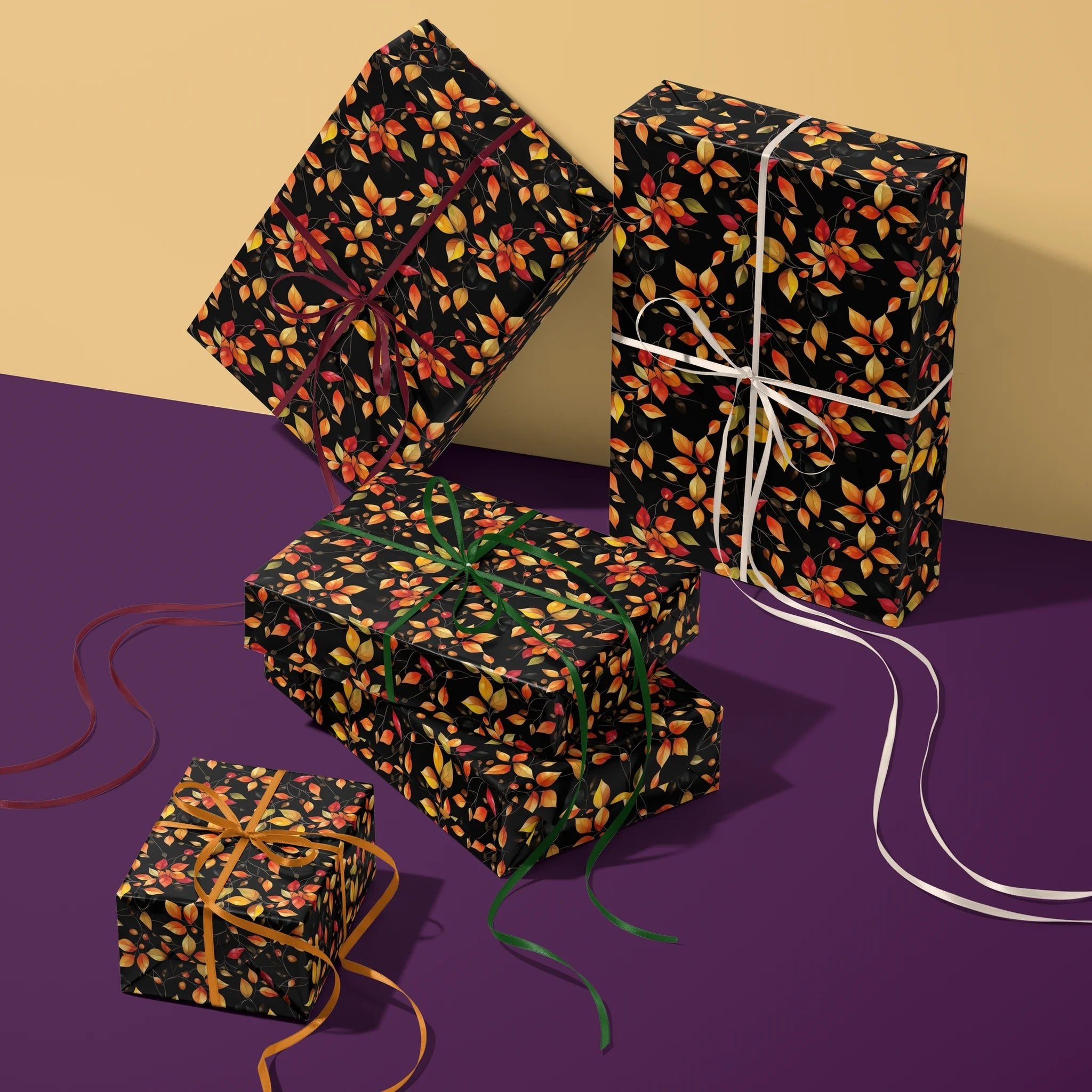 Turning Over New Leaves Gift Wrapping Paper