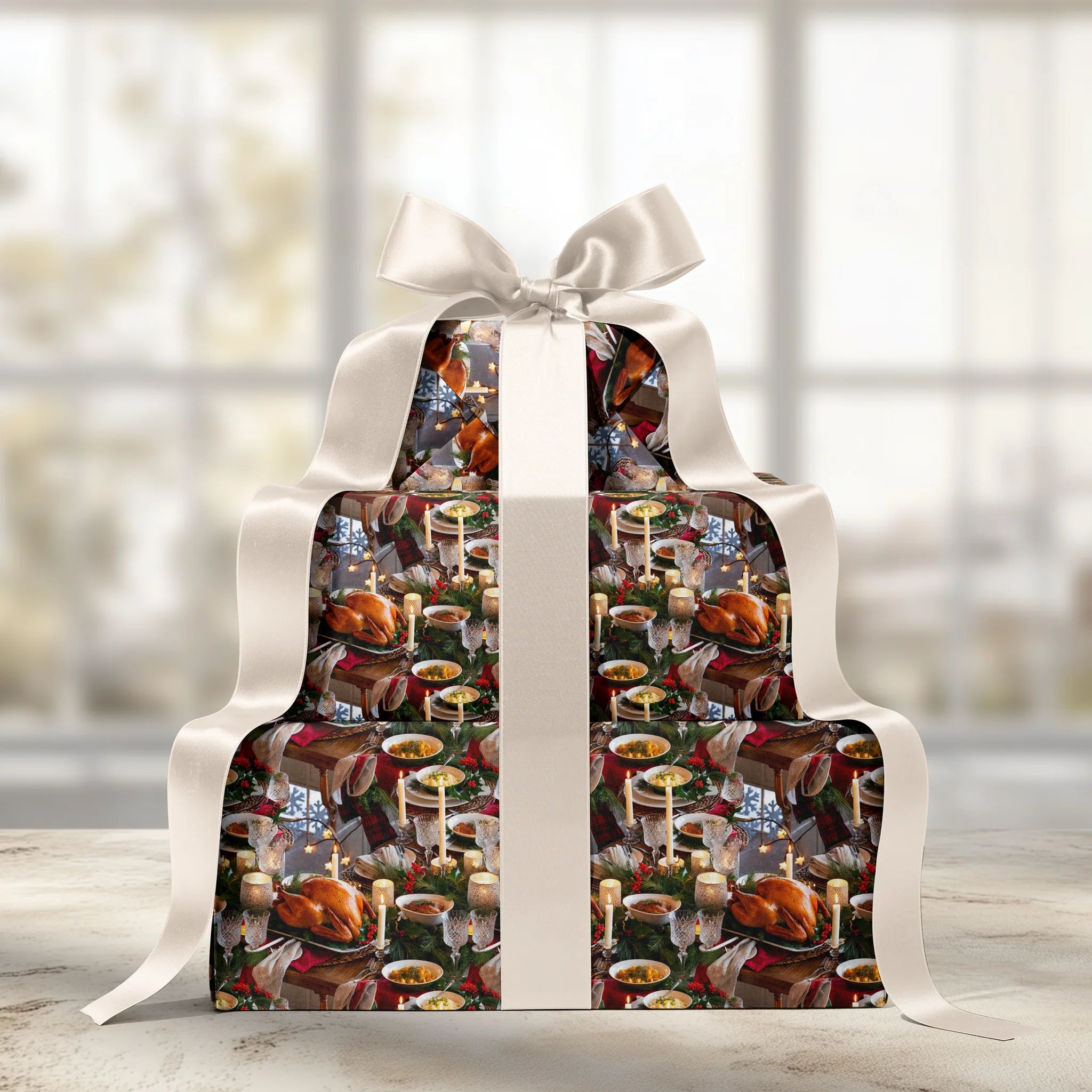 Merry and Bright Bite Gift Wrapping Paper