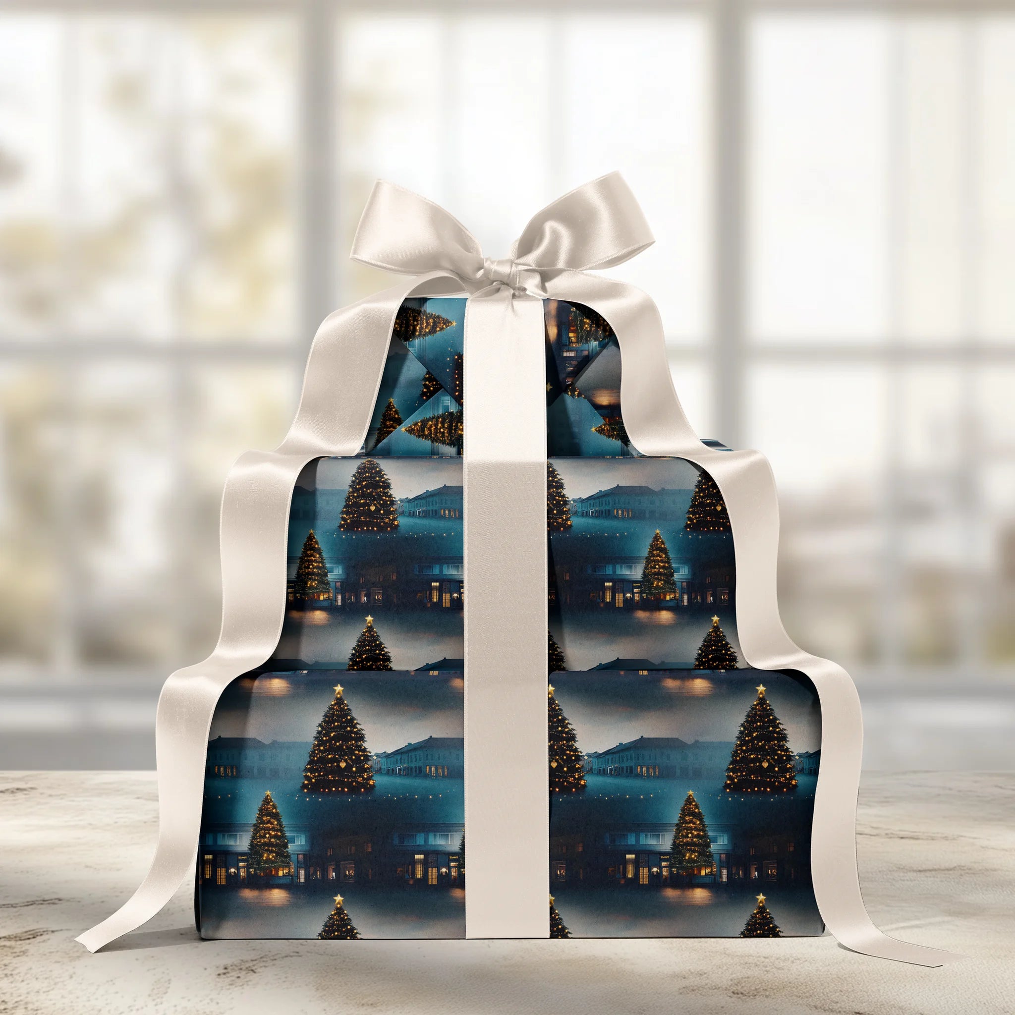 Santa’s Street Beat Gift Wrapping Paper