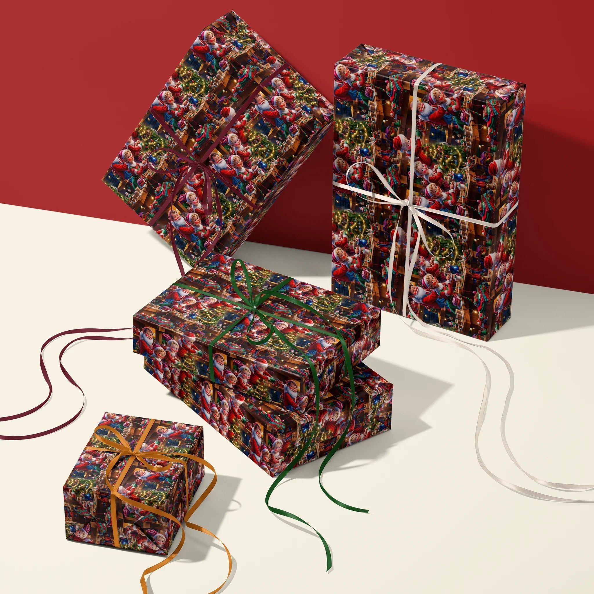 Sleigh the Wrap Game Gift Wrapping Paper