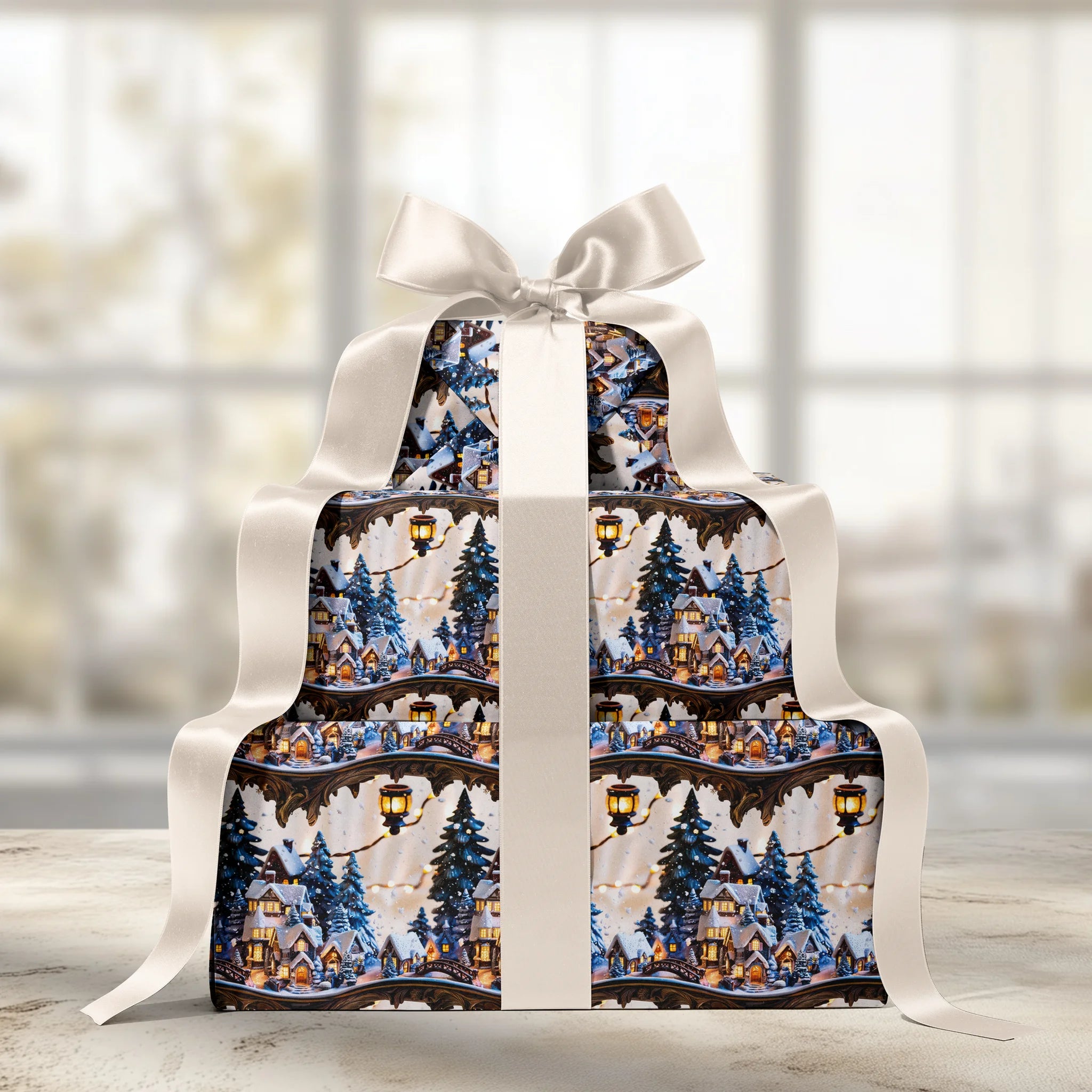 Frosted Welcome Gift Wrapping Paper