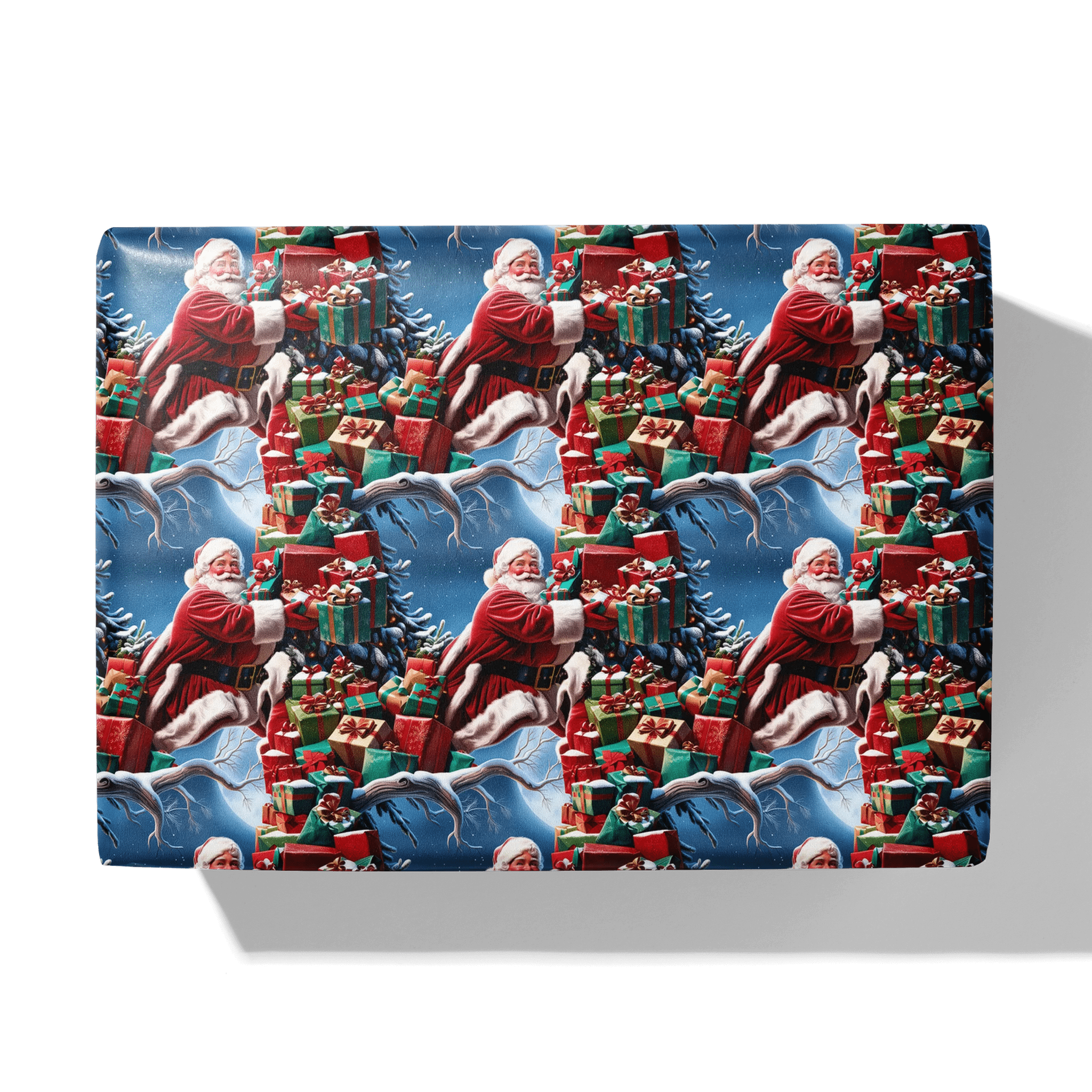 Santa No Pause Gift Wrapping Paper