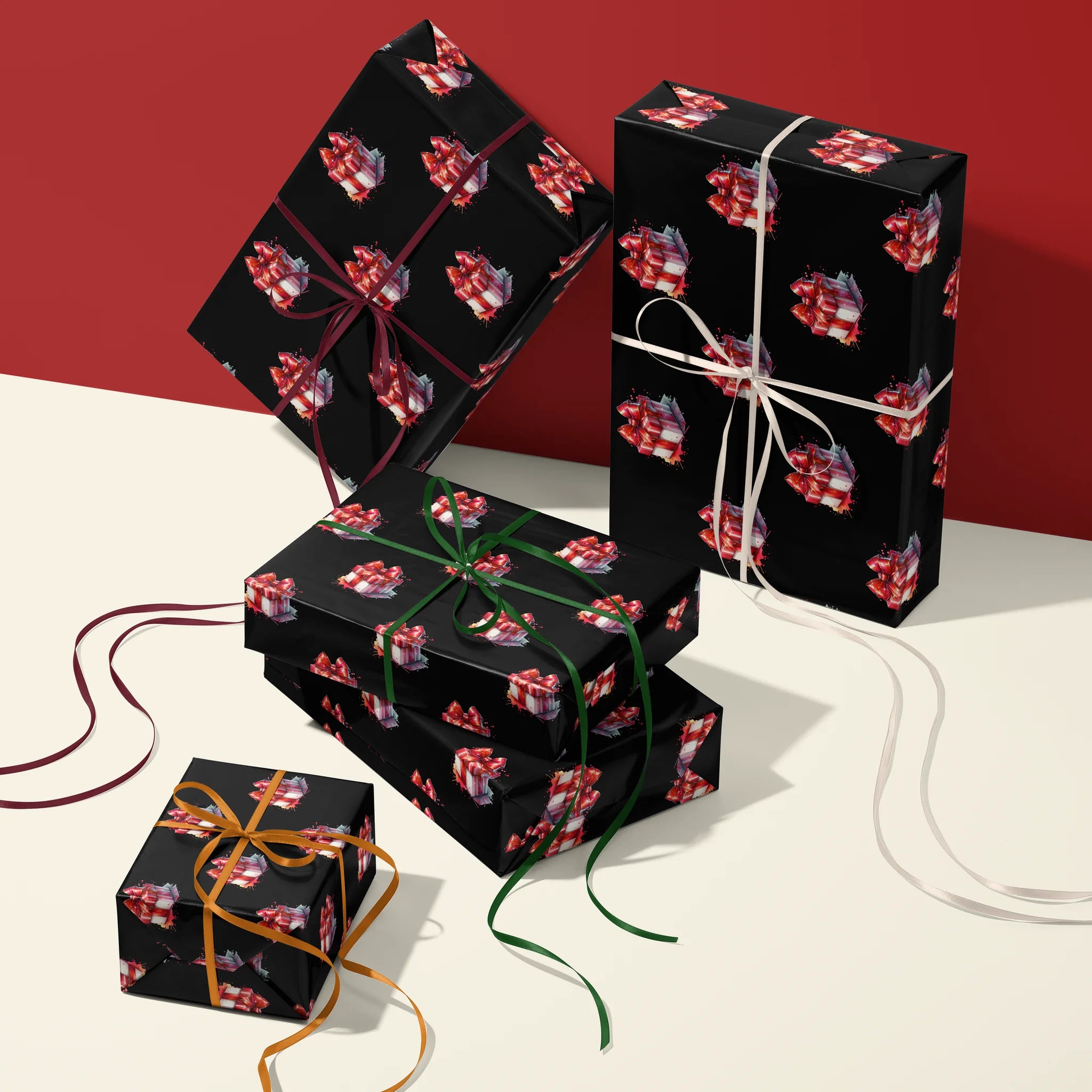 Bow Tied Up Gift Wrapping Paper