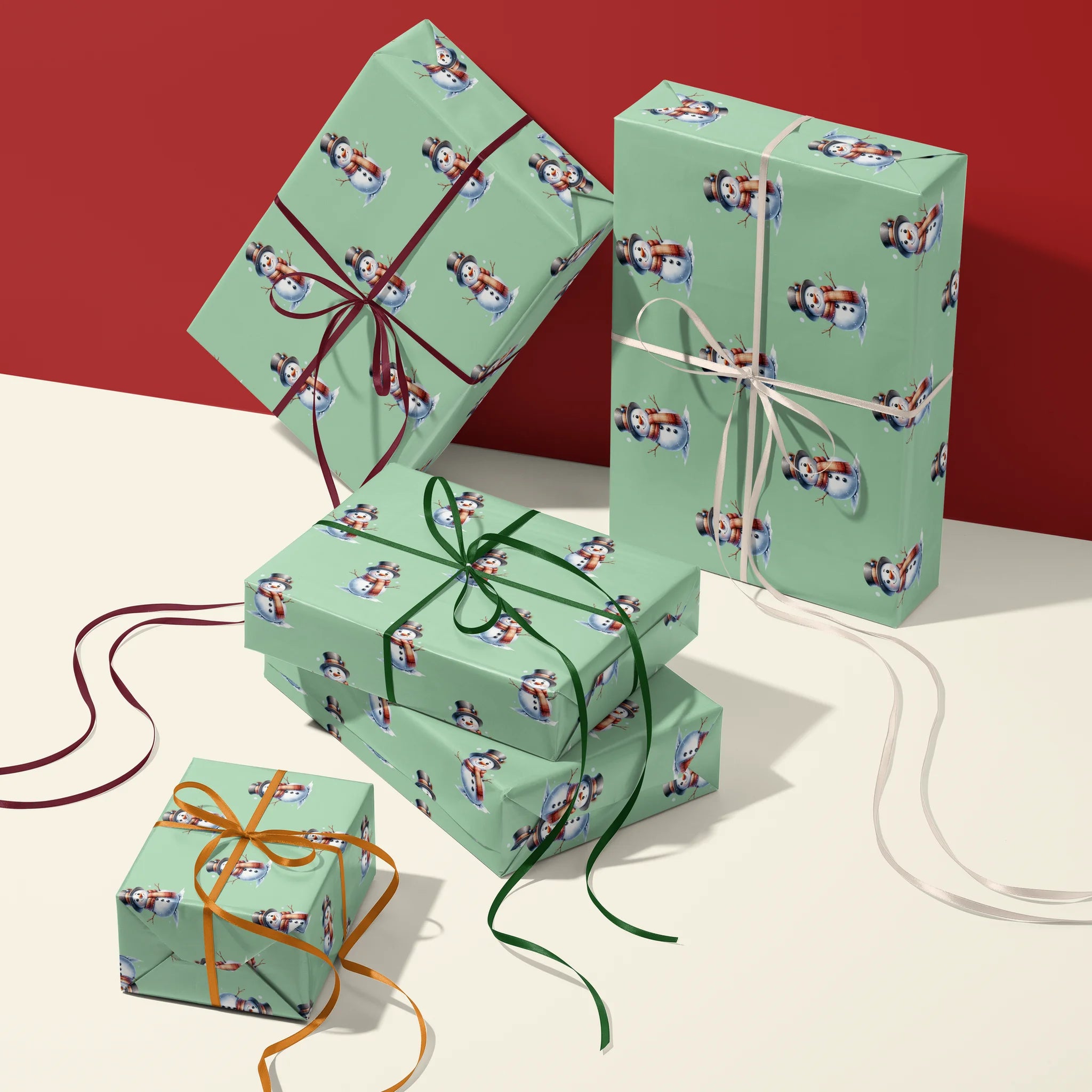 Snowman Standout Gift Wrapping Paper
