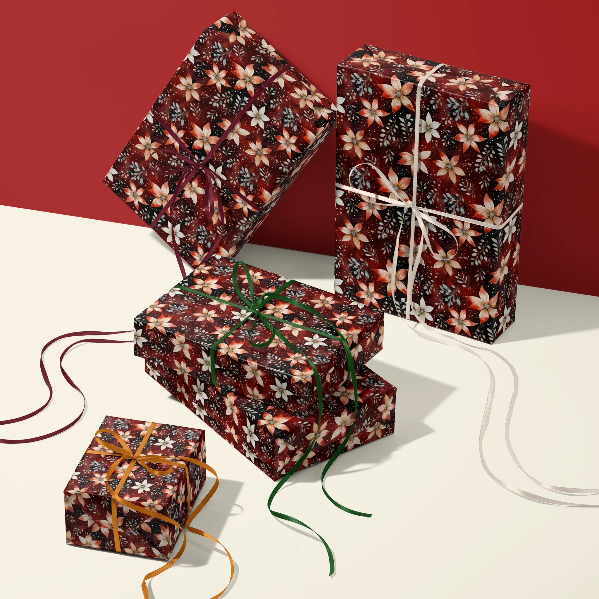 Merry Botanica Gift Wrapping Paper