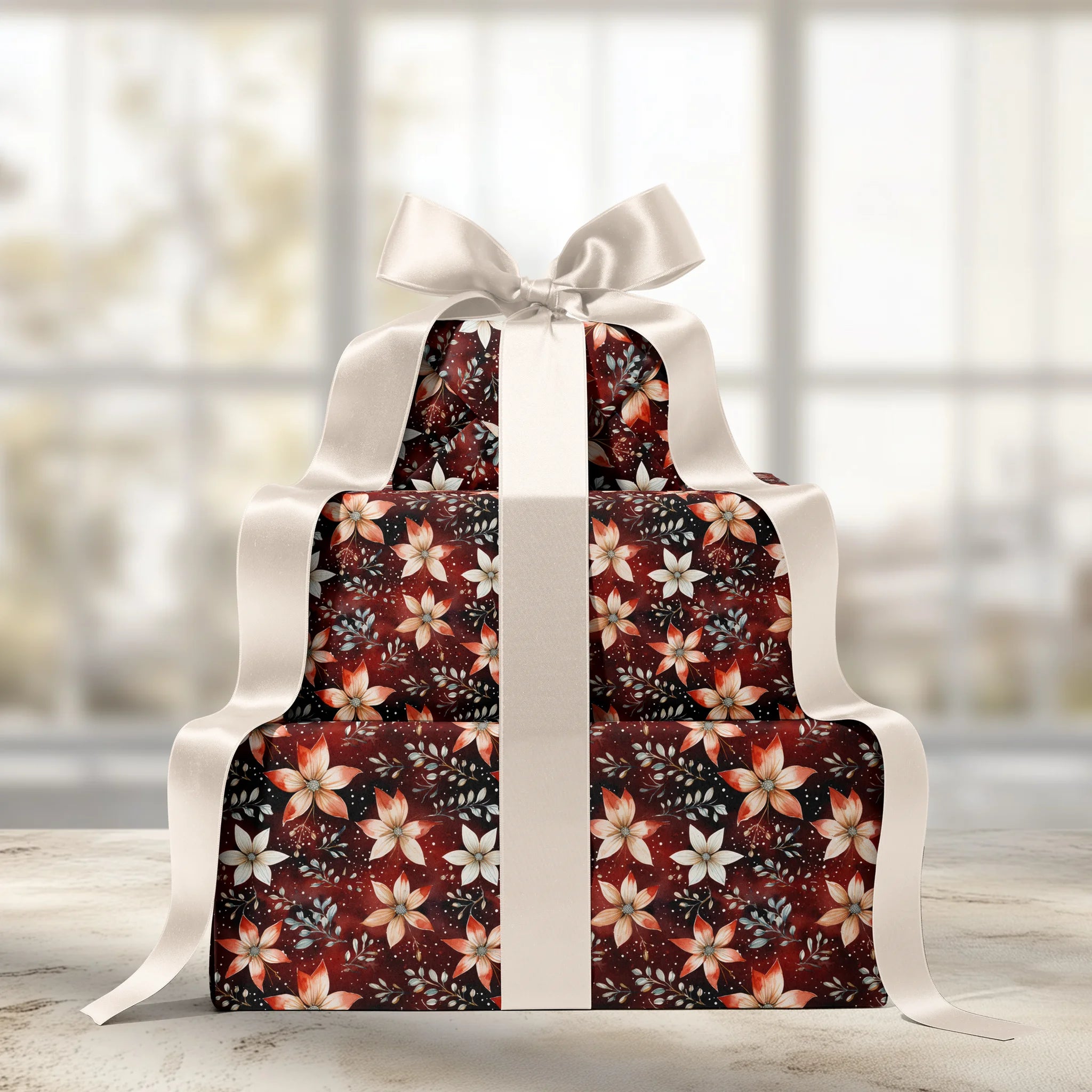 Merry Botanica Gift Wrapping Paper