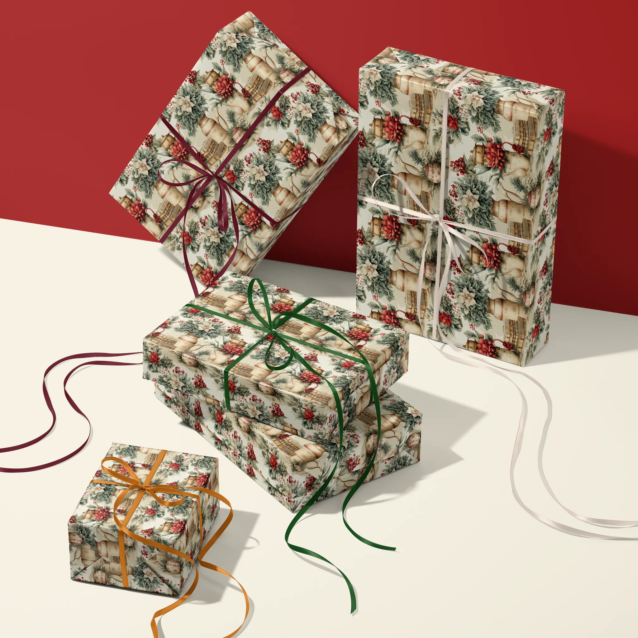 Cozy Hearth Gift Wrapping Paper
