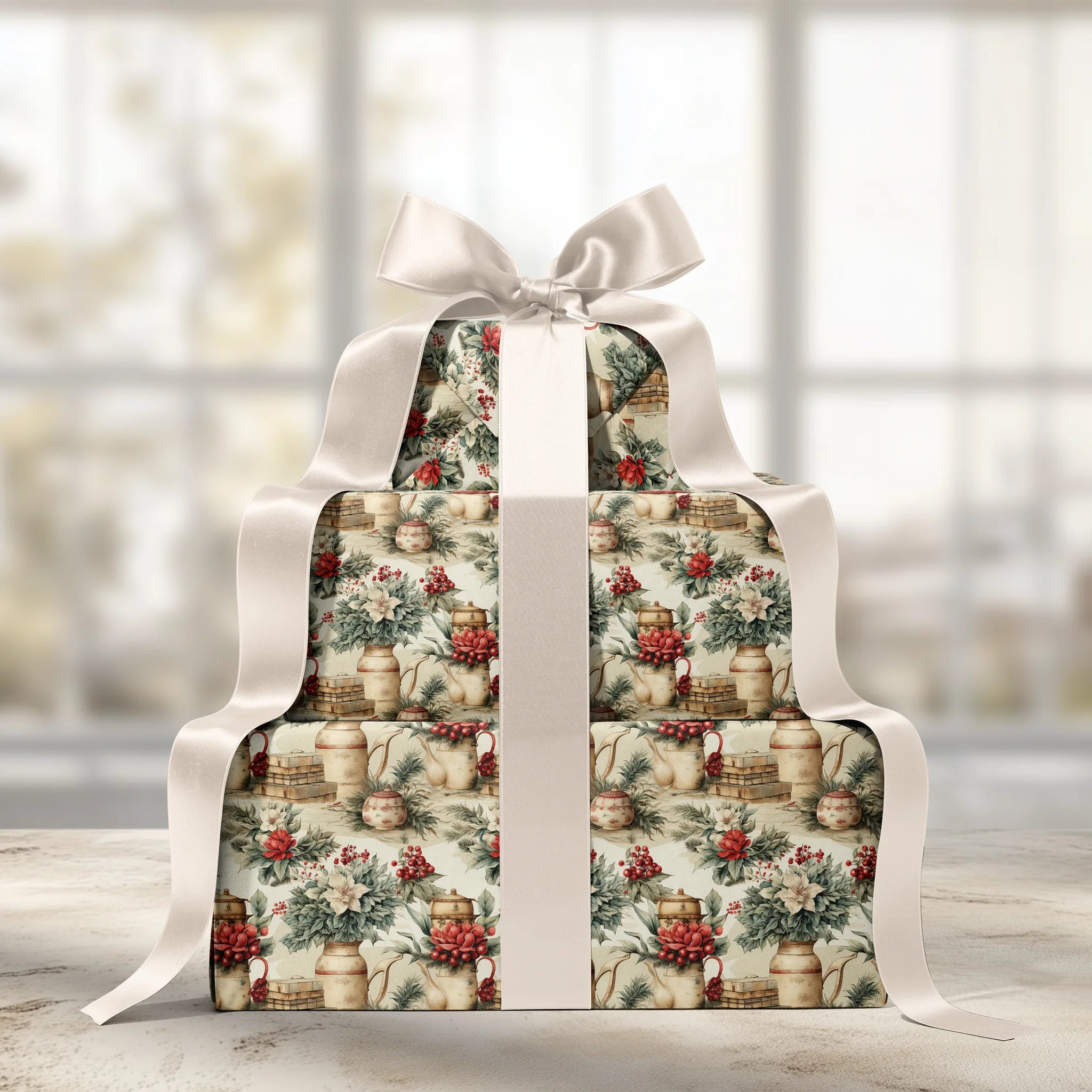 Cozy Hearth Gift Wrapping Paper