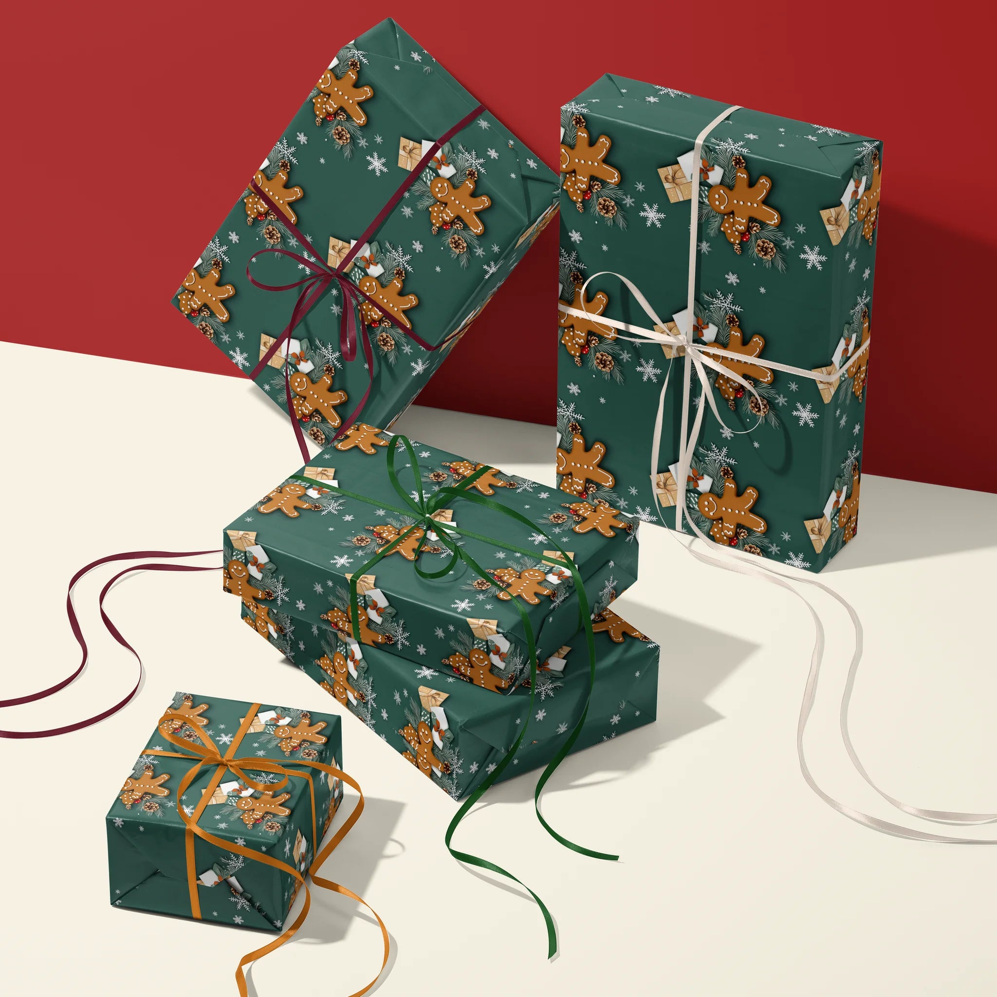 Gingerbread Groove Gift Wrapping Paper
