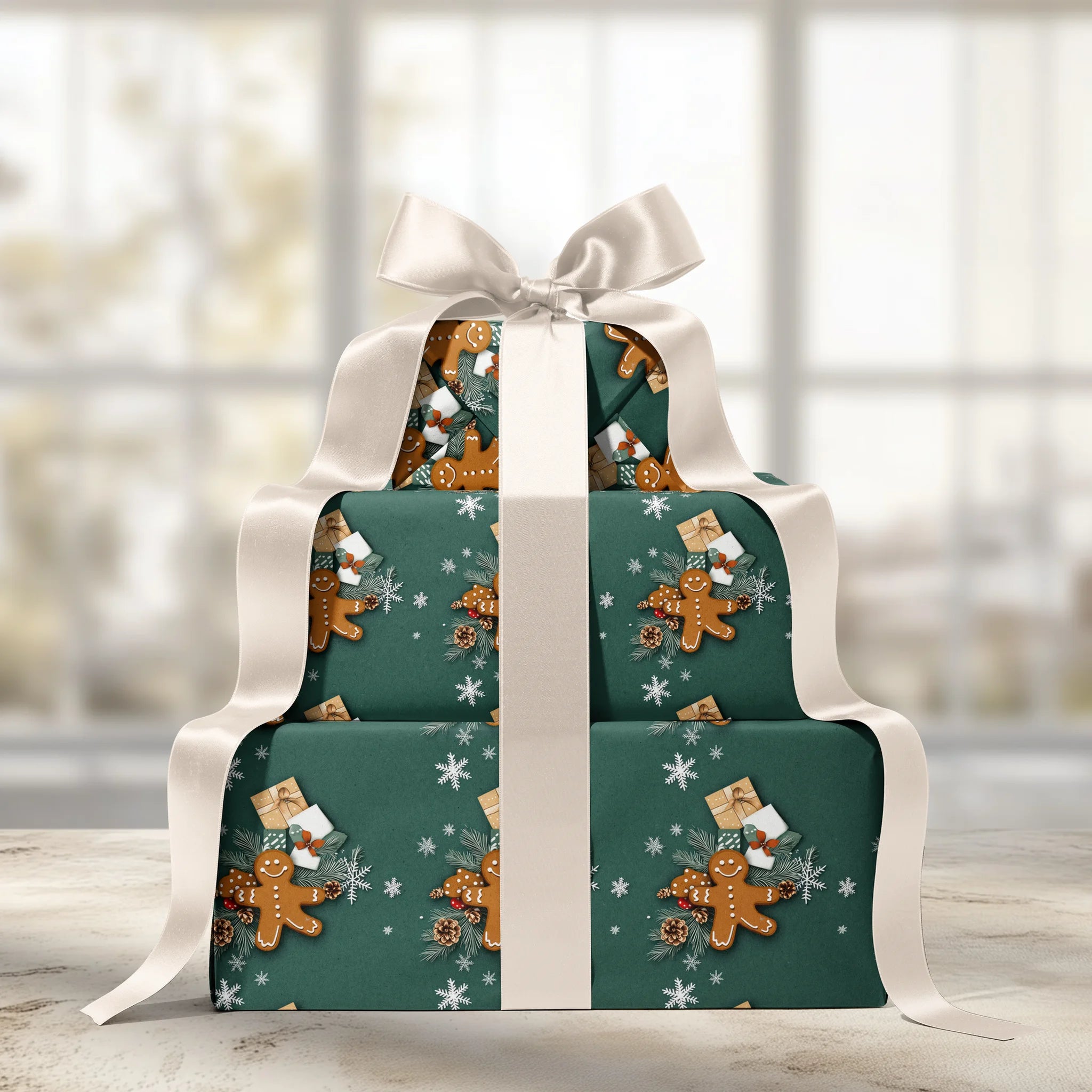 Gingerbread Groove Gift Wrapping Paper