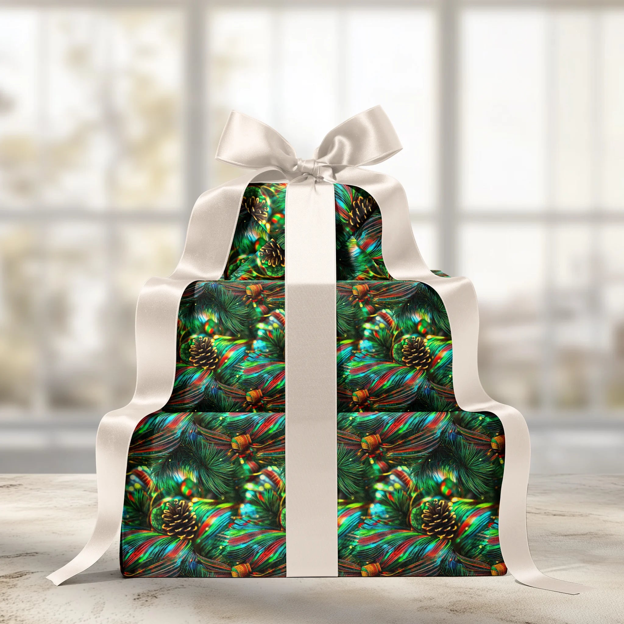 Pine-ing for Christmas Gift Wrapping Paper