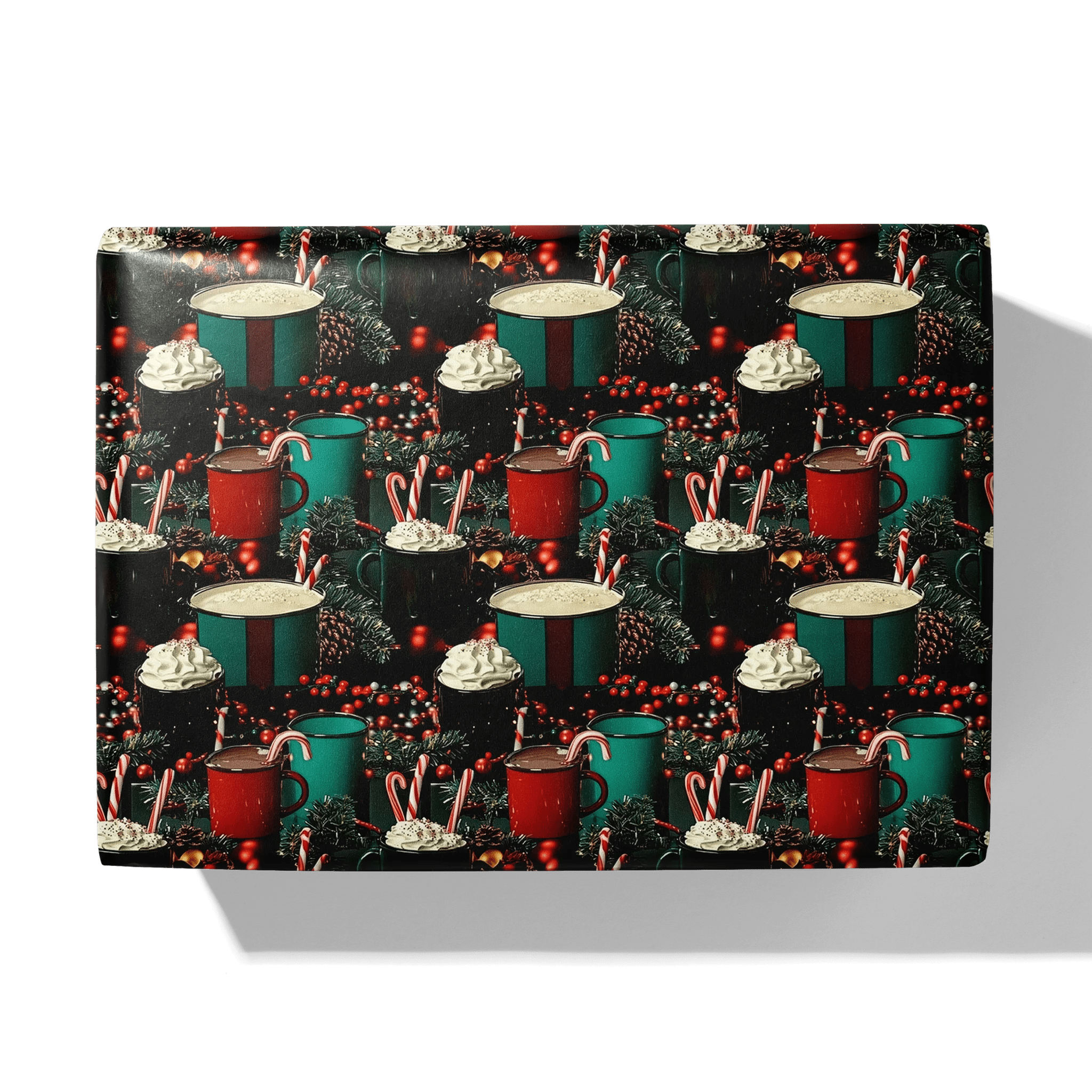 Holly Jolly Sips Gift Wrapping Paper
