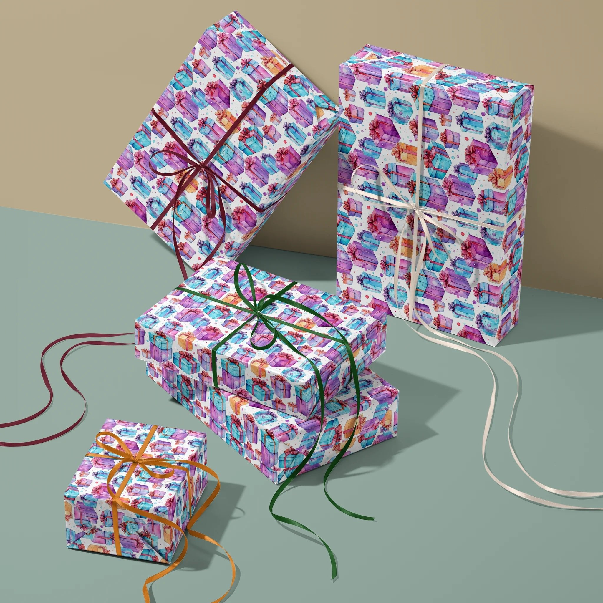 Sleigh the Bow Gift Wrapping Paper