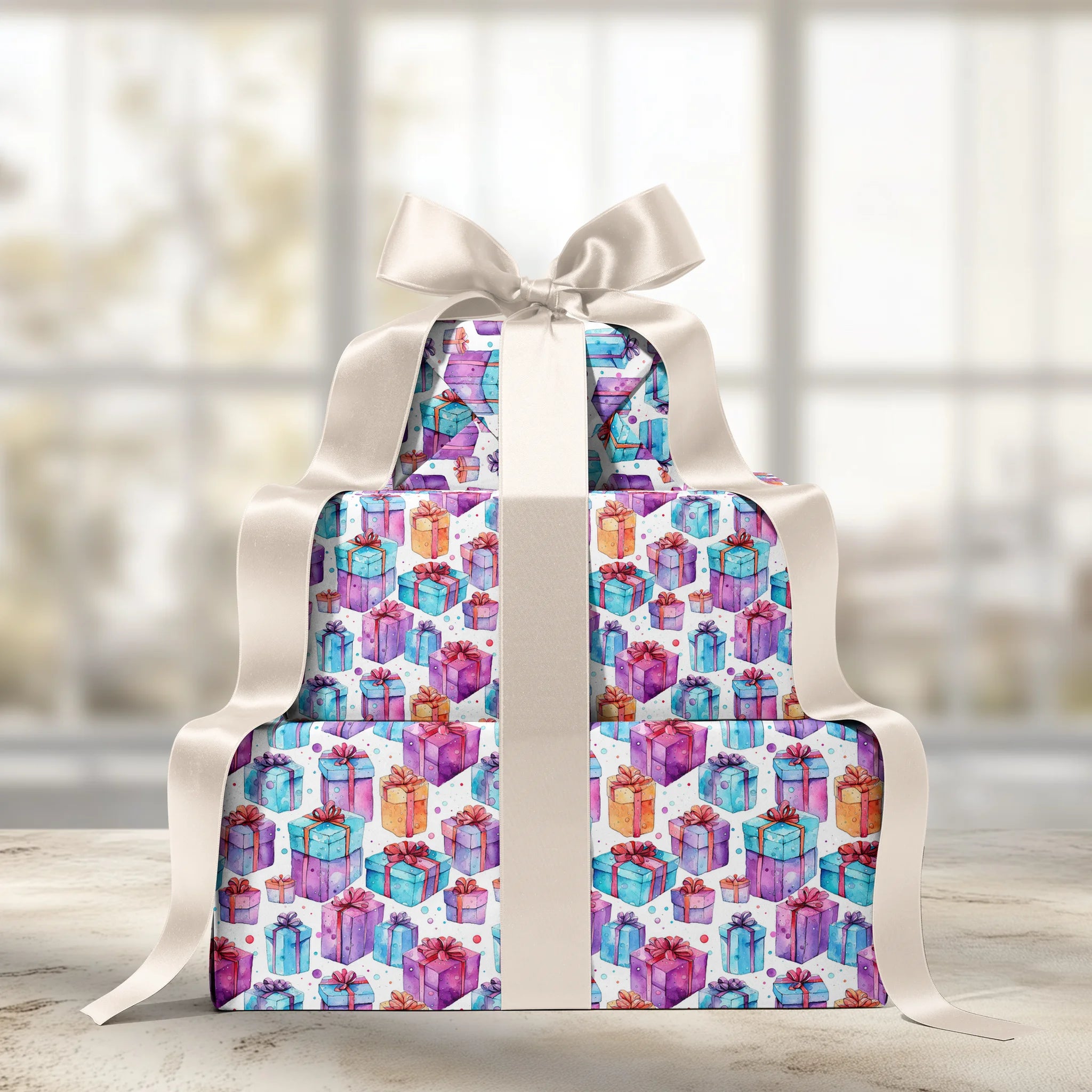 Sleigh the Bow Gift Wrapping Paper