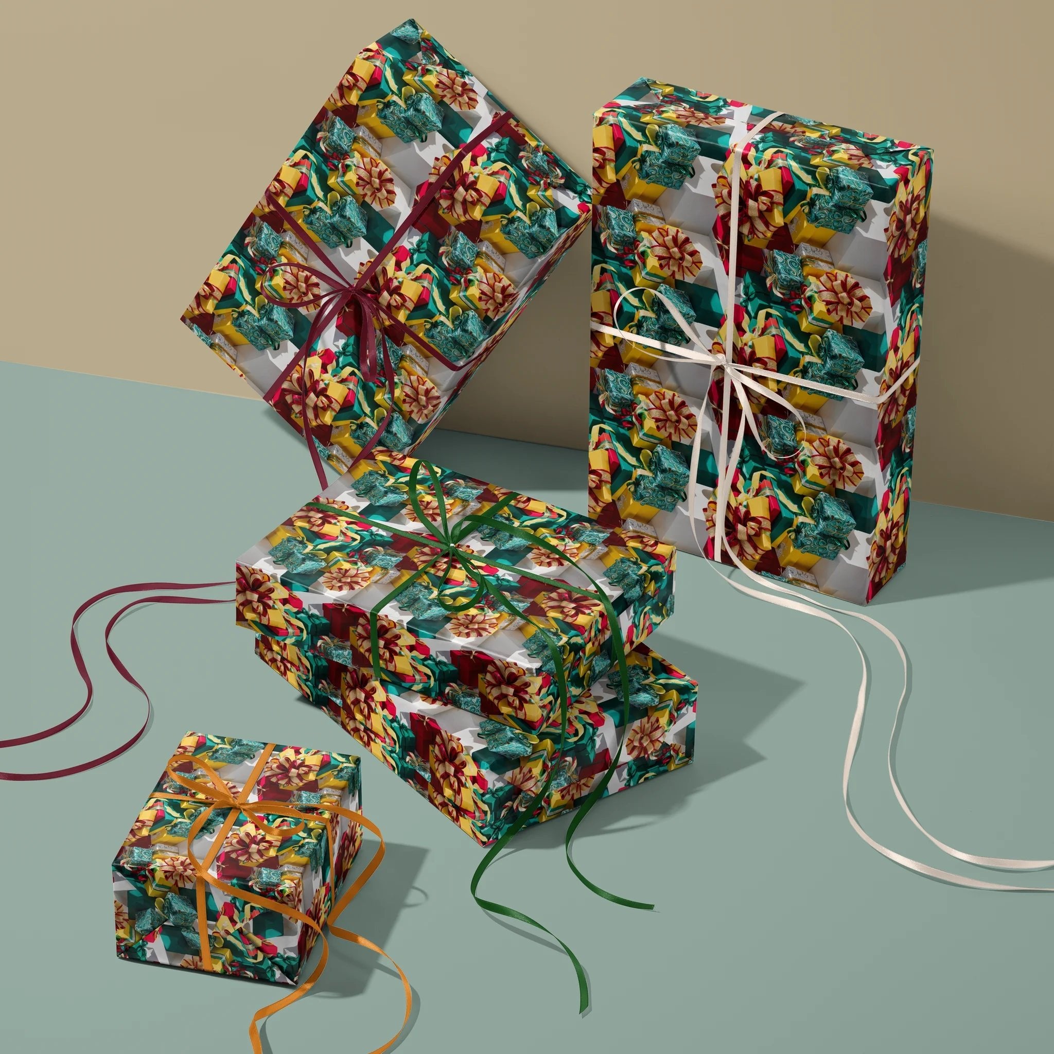 Cleverly Contained Gift Wrapping Paper