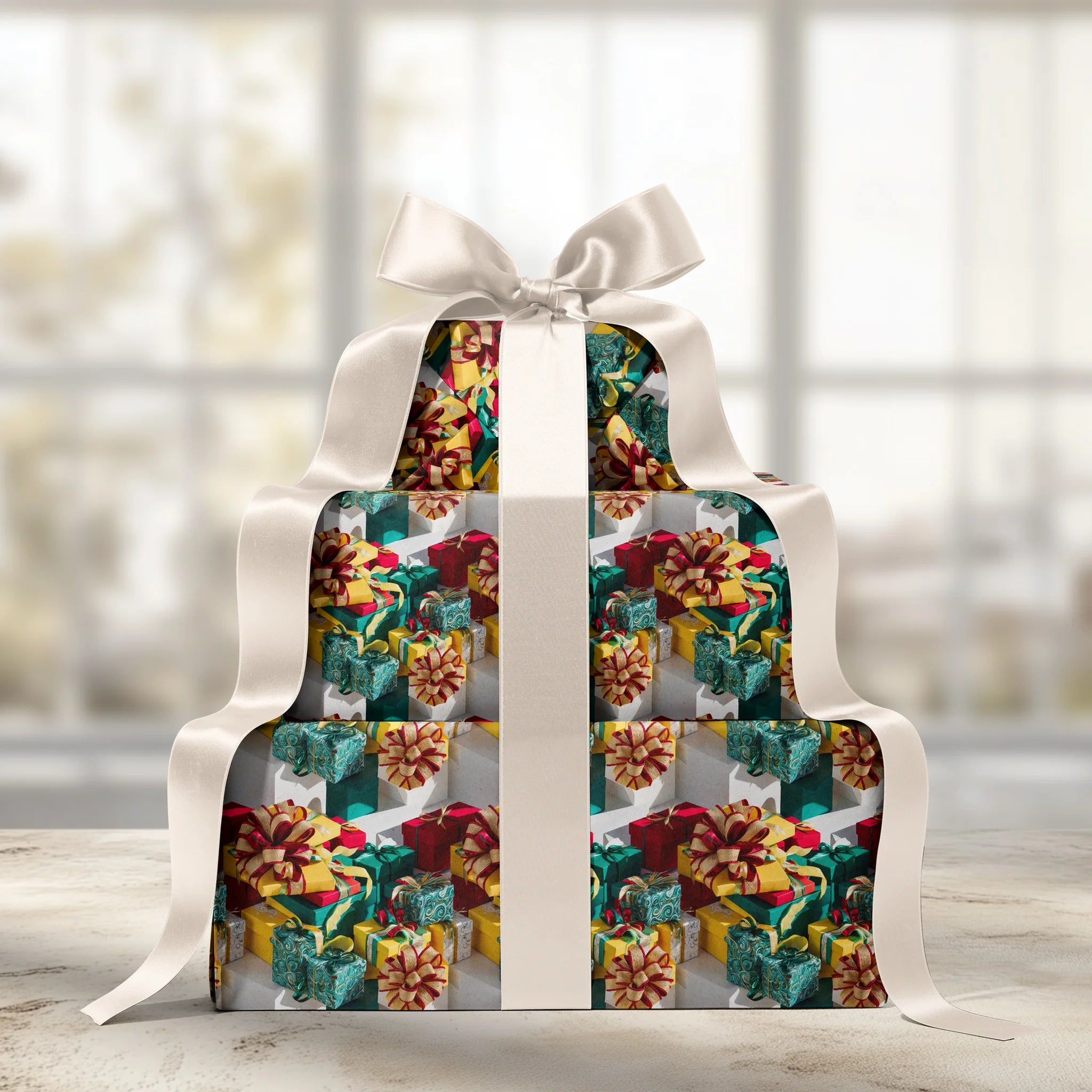 Cleverly Contained Gift Wrapping Paper