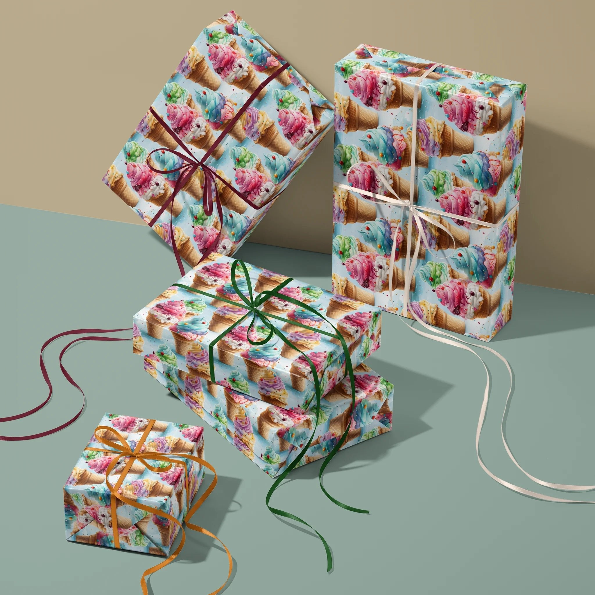 Sundae Funday Gift Wrapping Paper