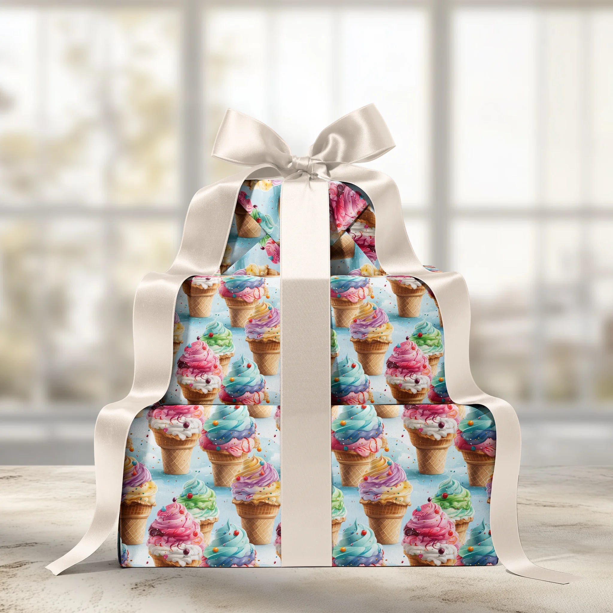 Sundae Funday Gift Wrapping Paper