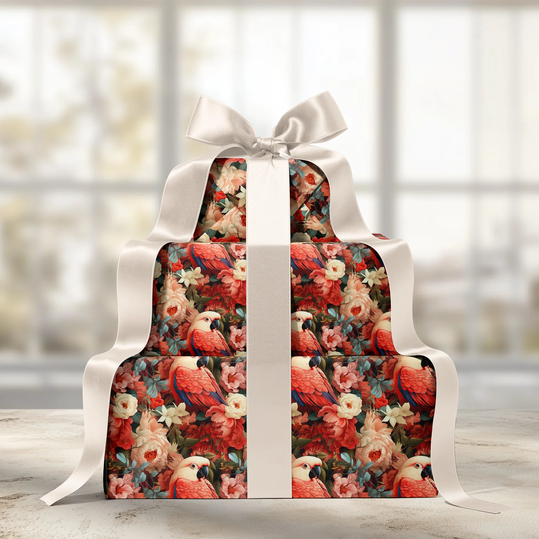 Vibrant Tropical Flair Gift Wrapping Paper