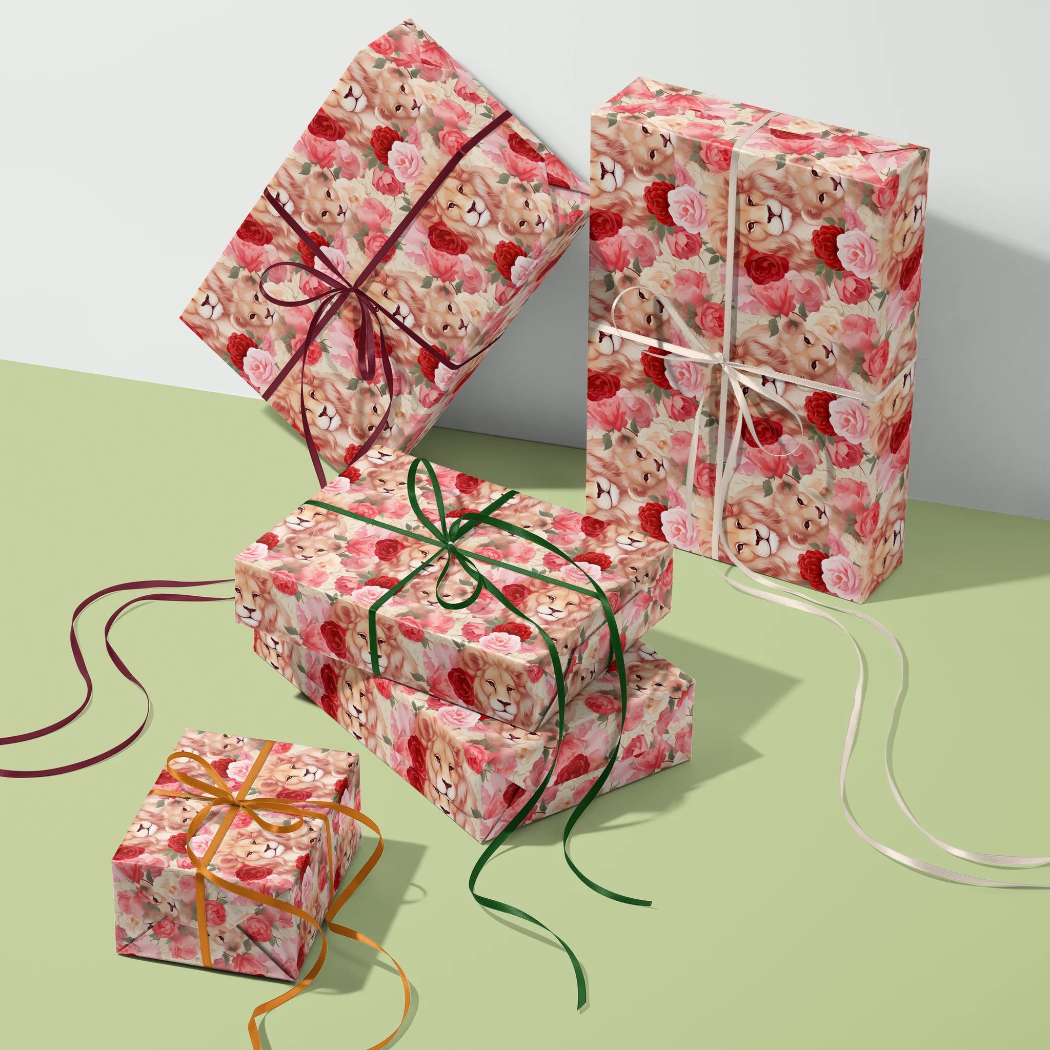 Majestic Rose Guardian Gift Wrapping Paper