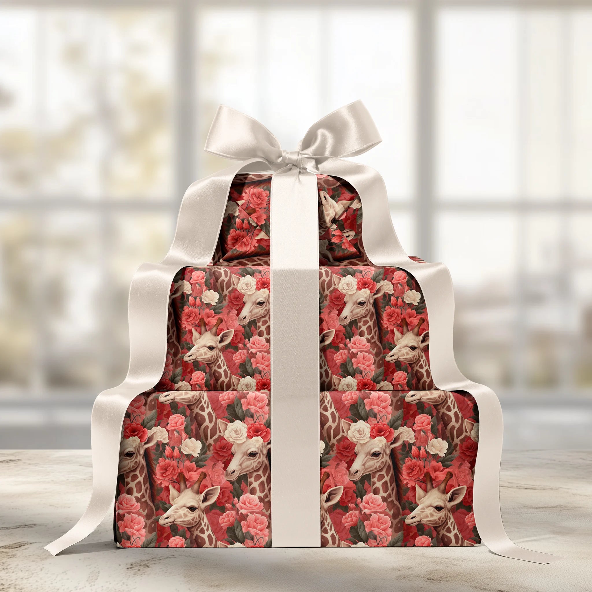 Towering Rose Beauty Gift Wrapping Paper