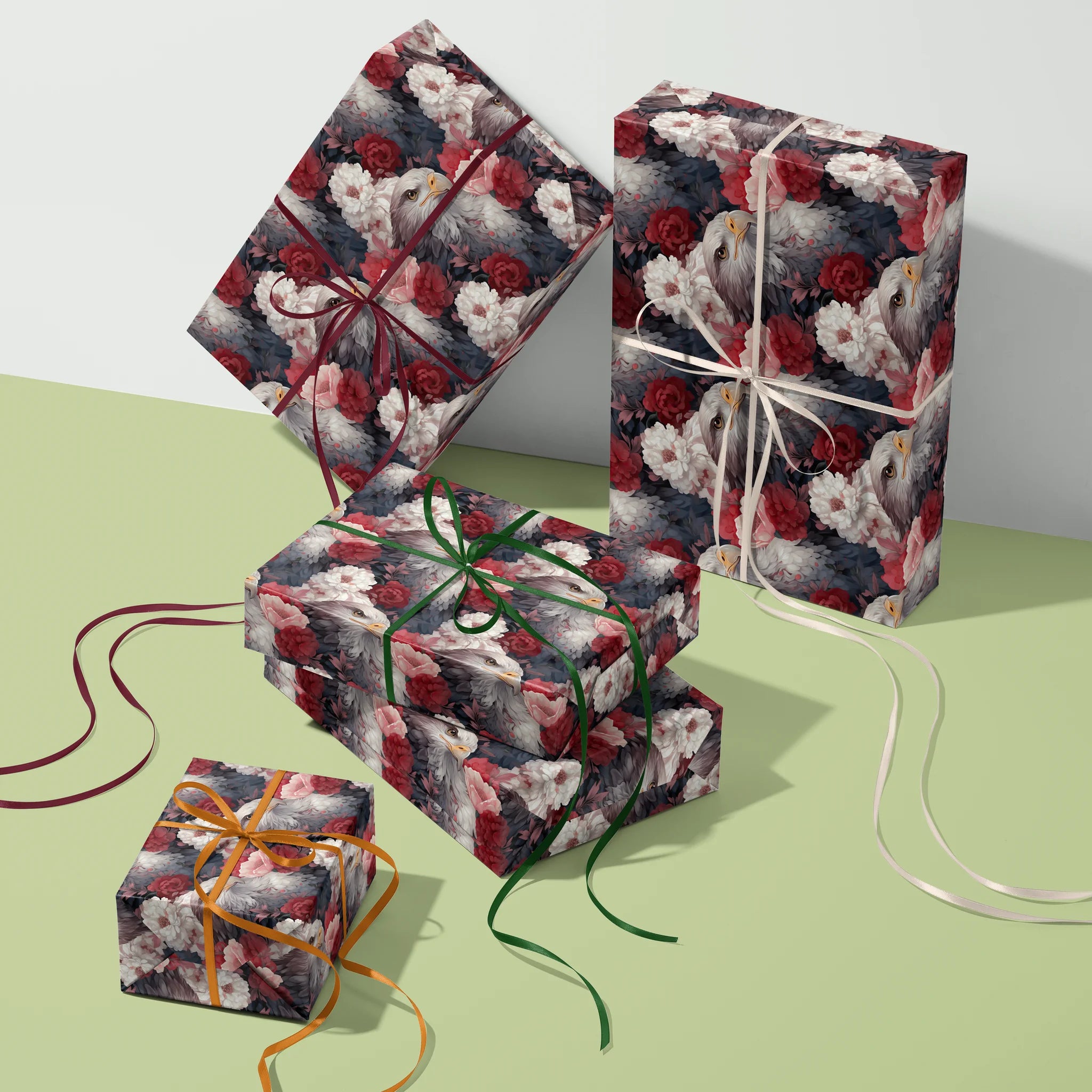 Patriotic Bloom Aura Gift Wrapping Paper
