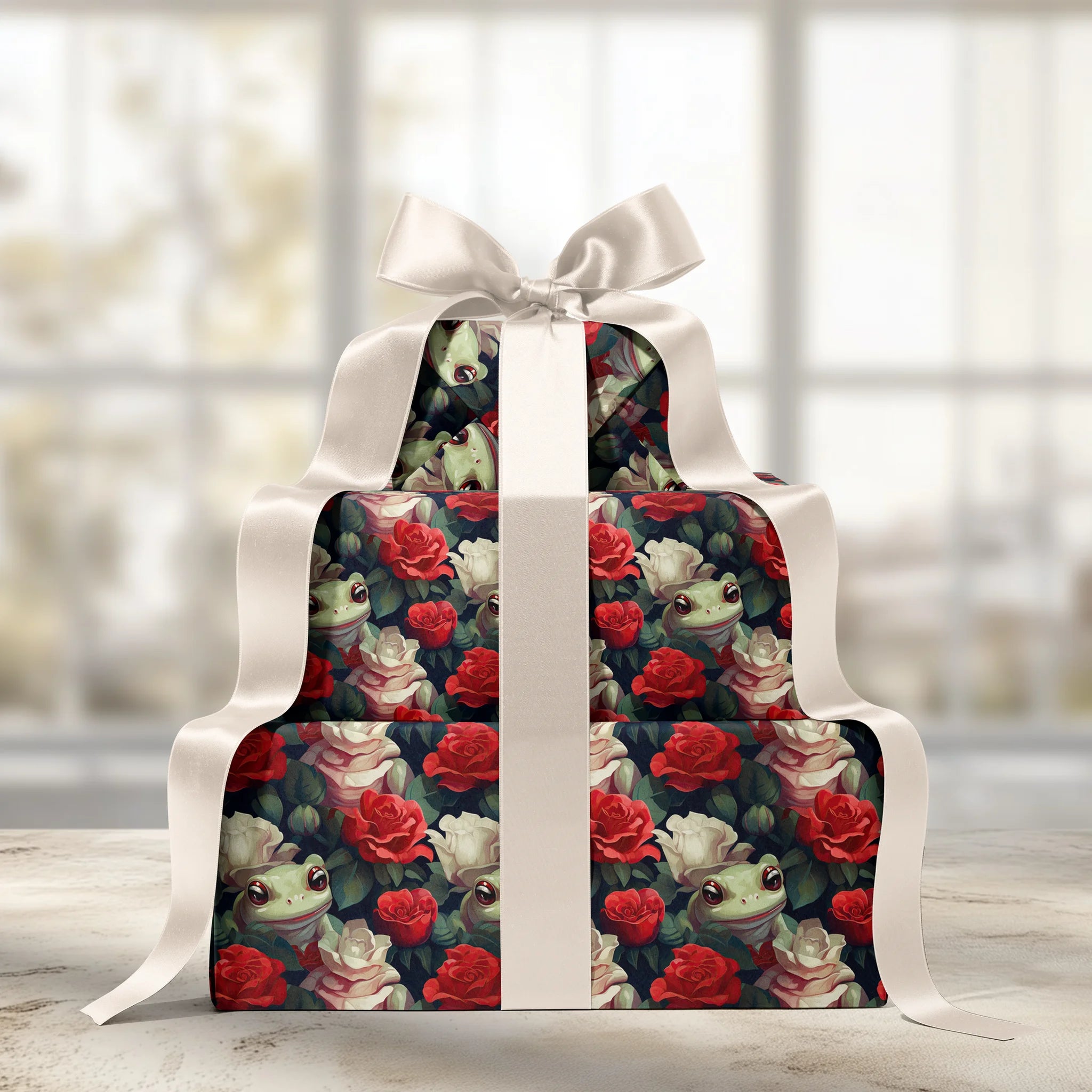 Playful Pond Blooms Gift Wrapping Paper