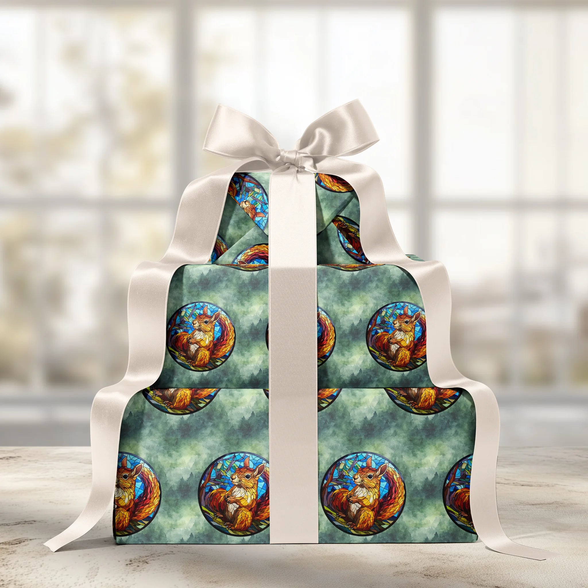 Playful Forest Dweller Gift Wrapping Paper