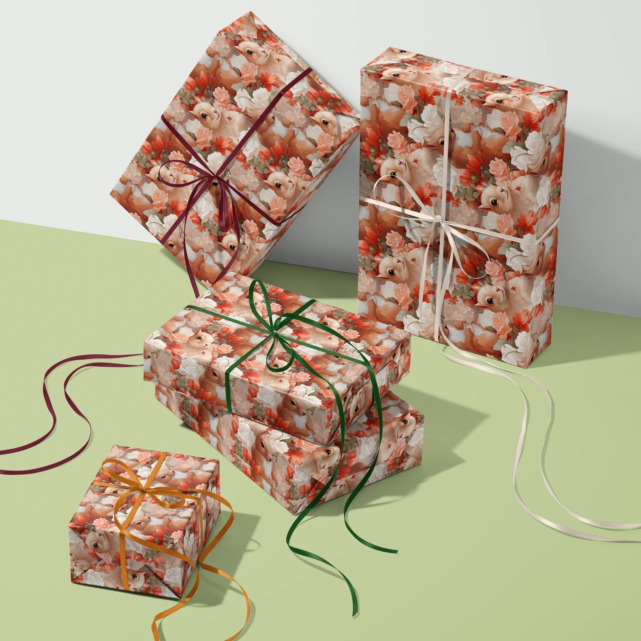 Curious Woodland Critter Gift Wrapping Paper