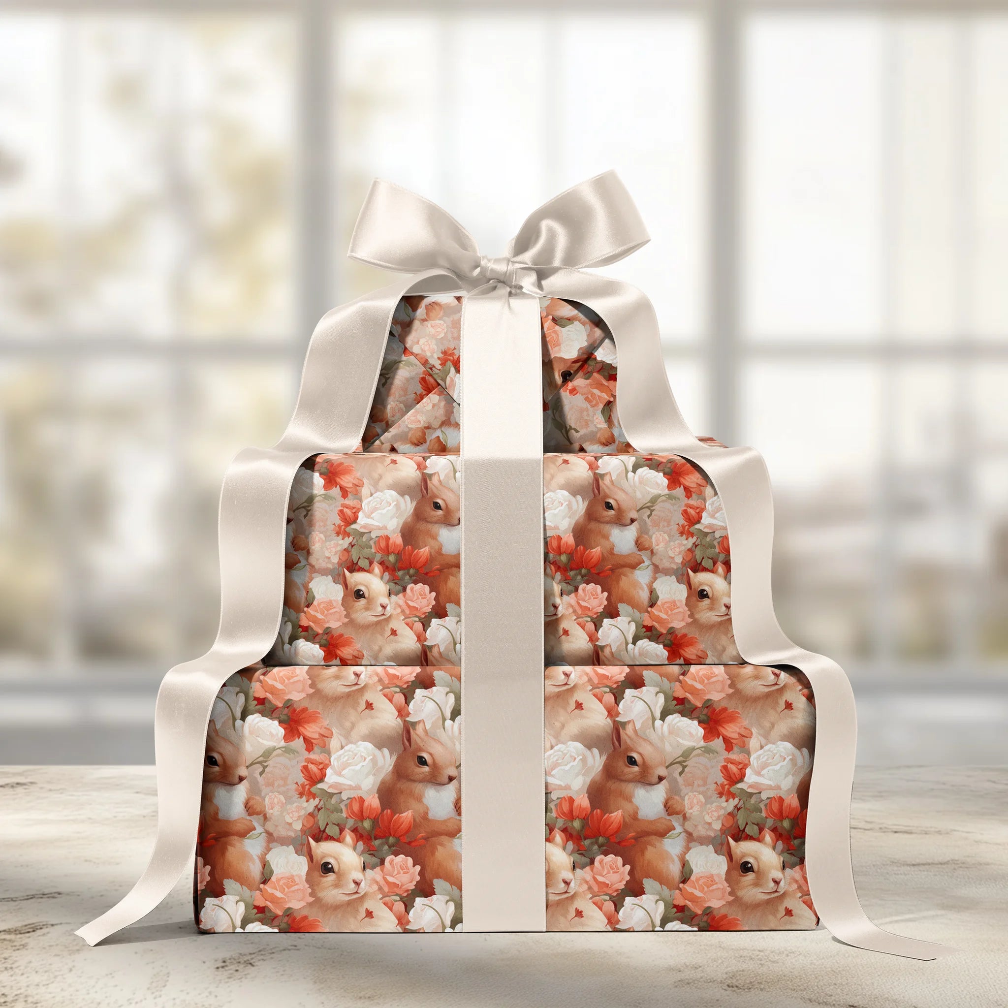 Curious Woodland Critter Gift Wrapping Paper