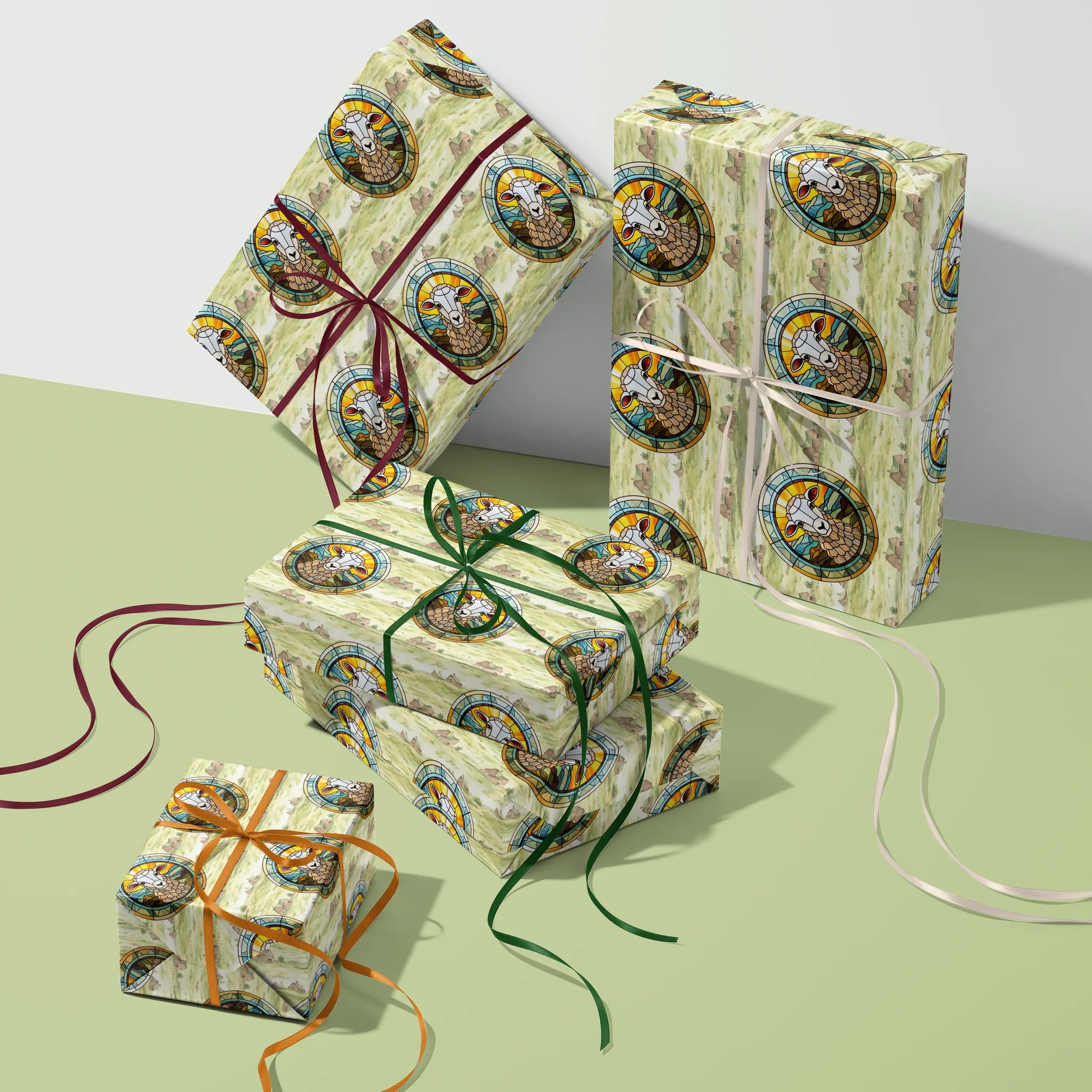 Woolly Countryside Charm Gift Wrapping Paper