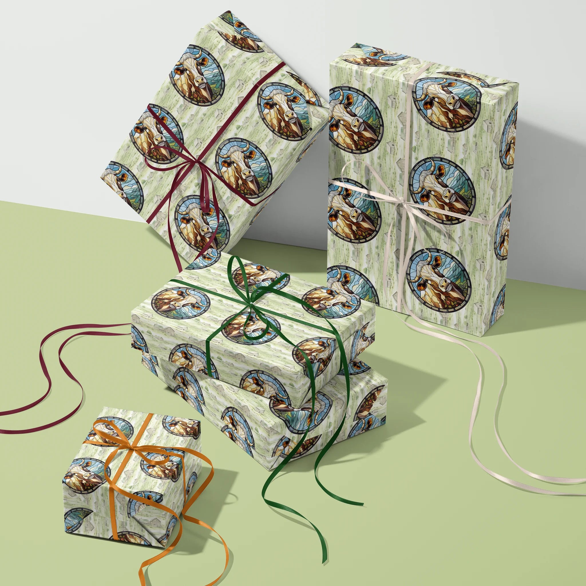 Bovine Countryside Beauty Gift Wrapping Paper