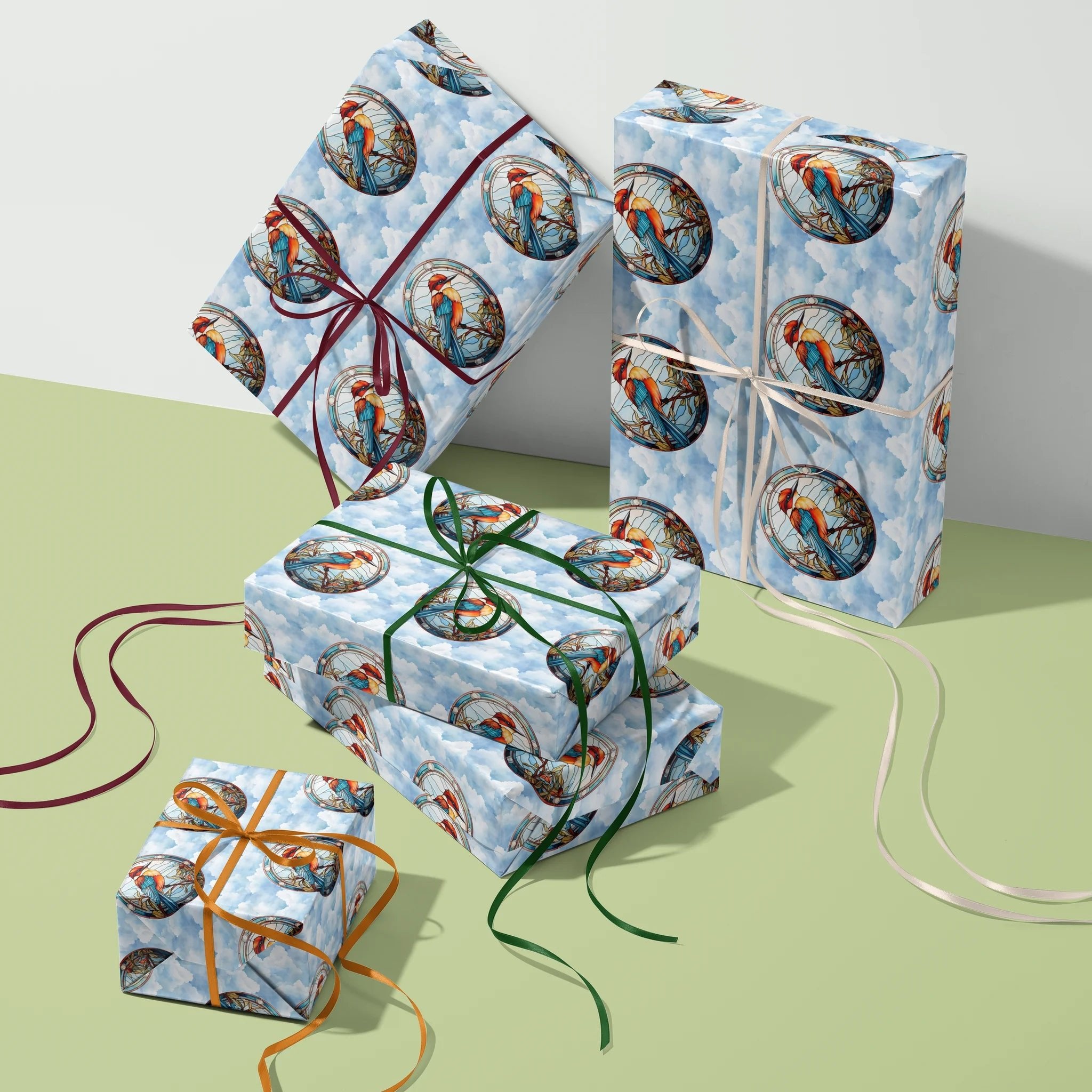 Flash Of Vibrant Feathers Gift Wrapping Paper