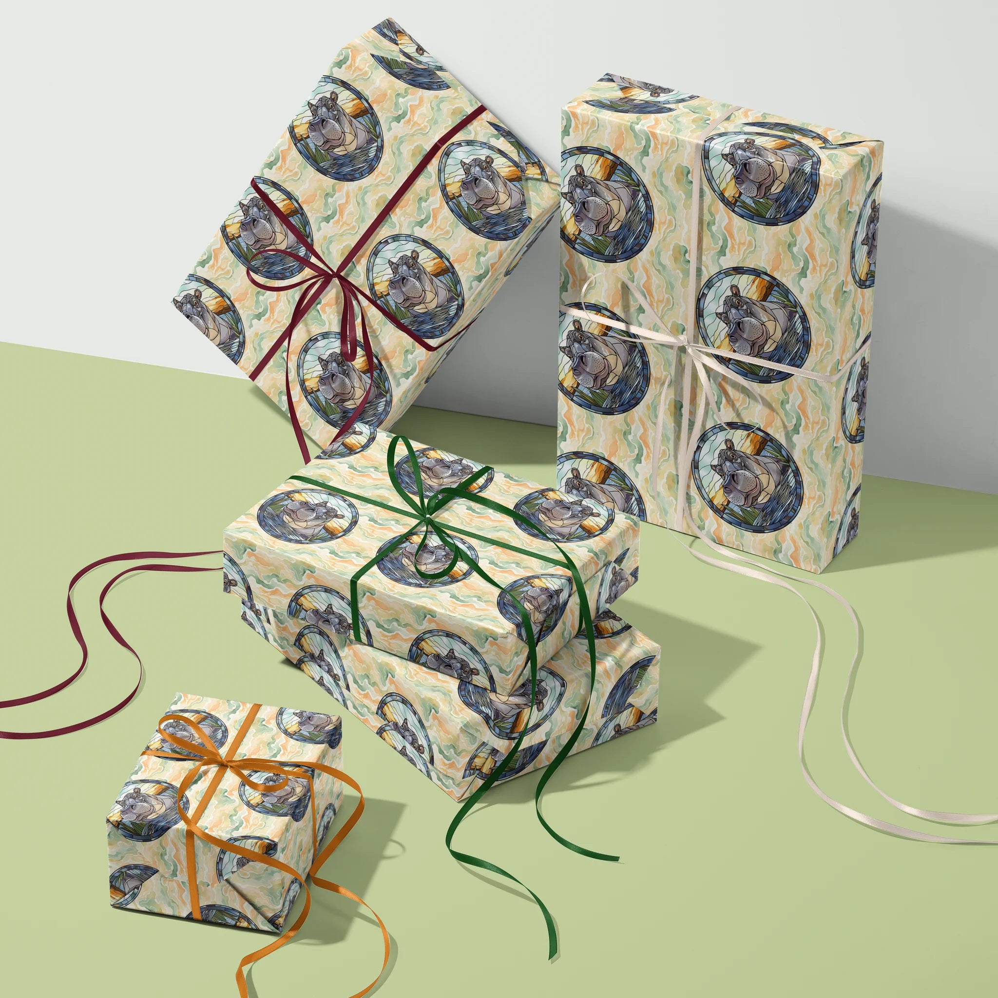 Water-Bound Powerhouse Gift Wrapping Paper