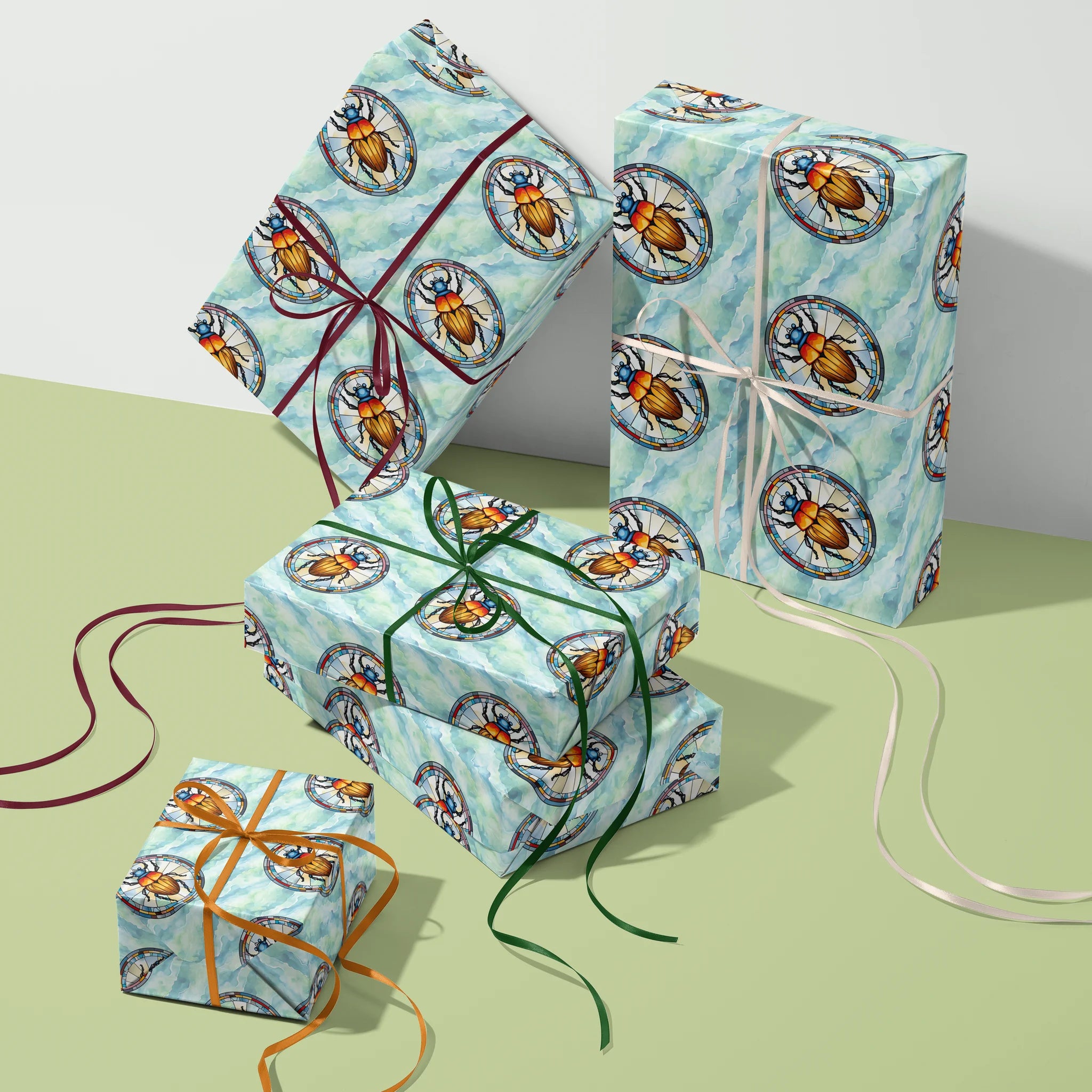 Tiny Natural Engineer Gift Wrapping Paper