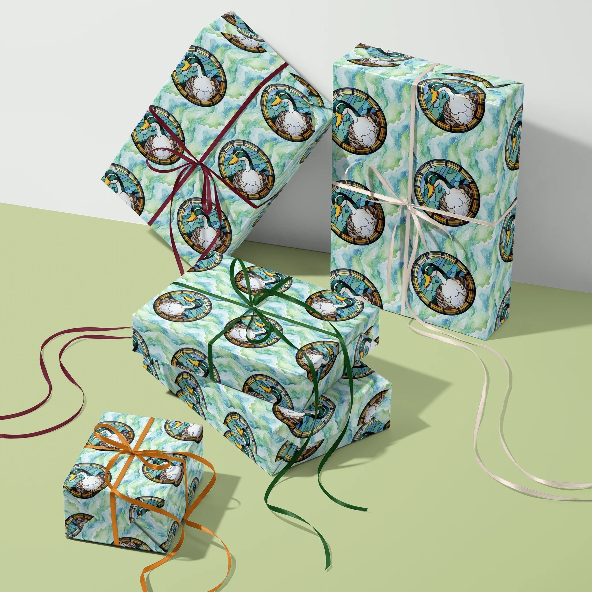 Tranquil Water Fowl Gift Wrapping Paper