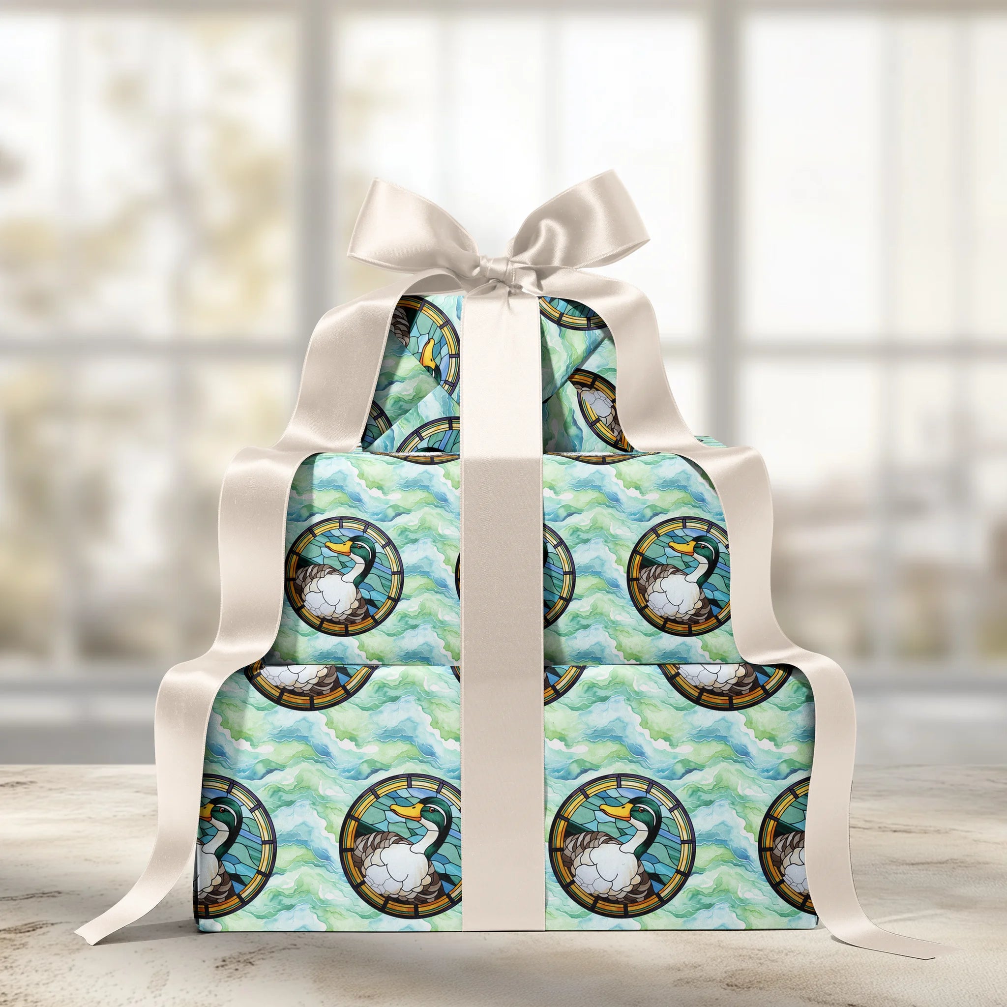 Tranquil Water Fowl Gift Wrapping Paper