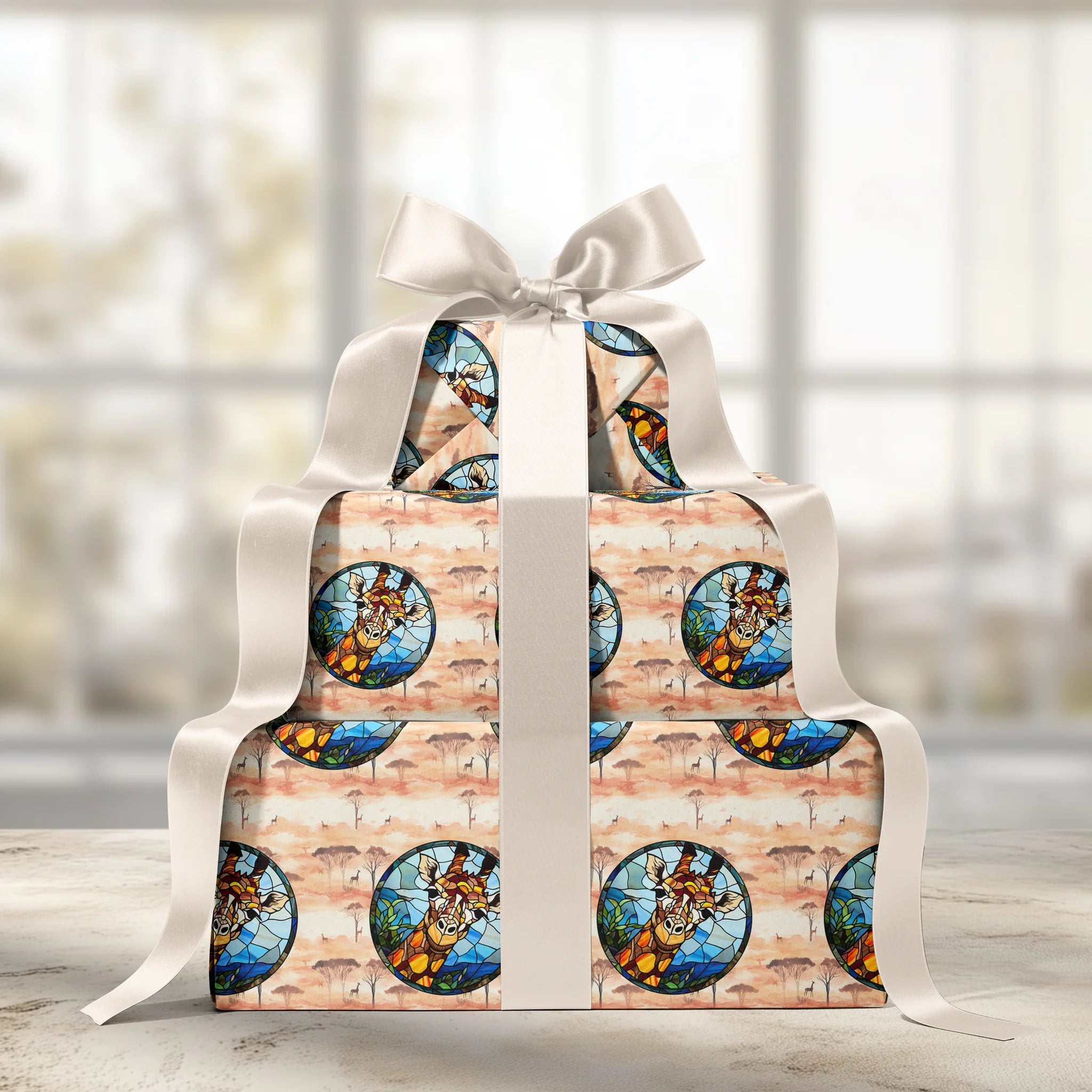 Golden Towering Beauty Gift Wrapping Paper