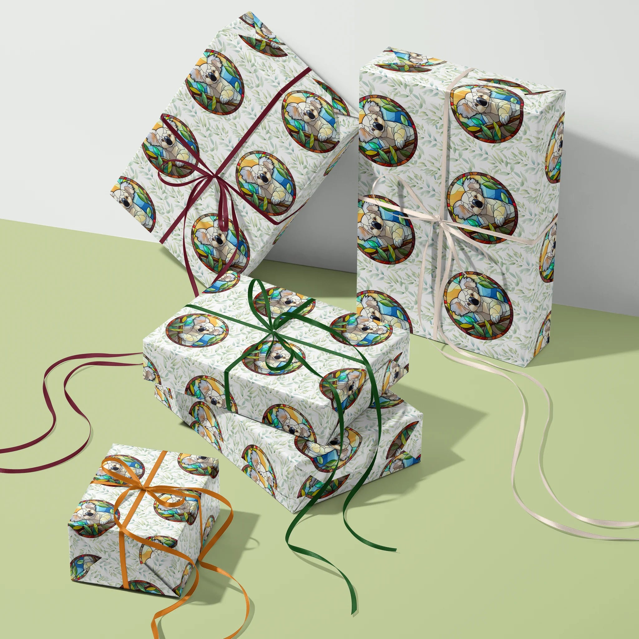 Peaceful Eucalyptus Hug Gift Wrapping Paper