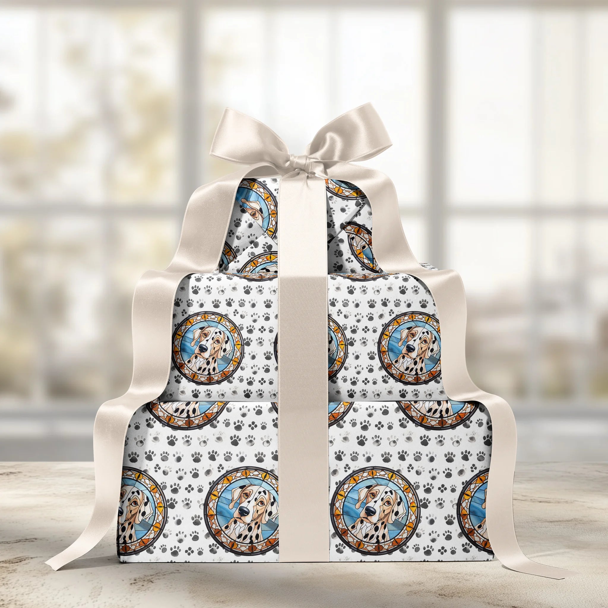 Iconic Spotted Coat Gift Wrapping Paper