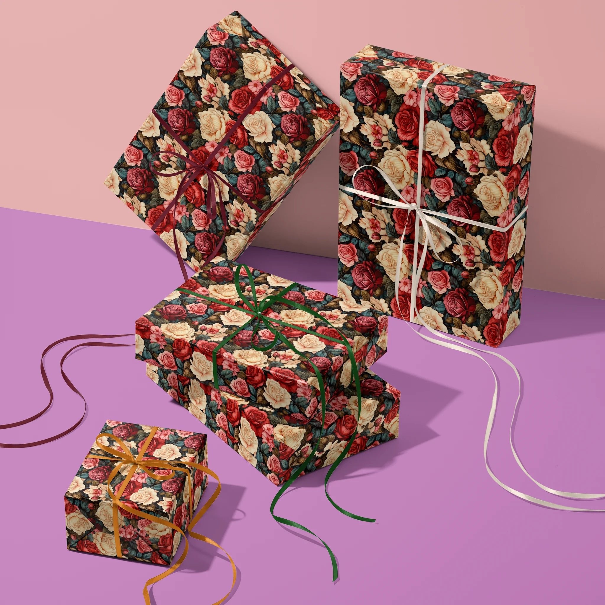 Royal Heart Garden Gift Wrapping Paper