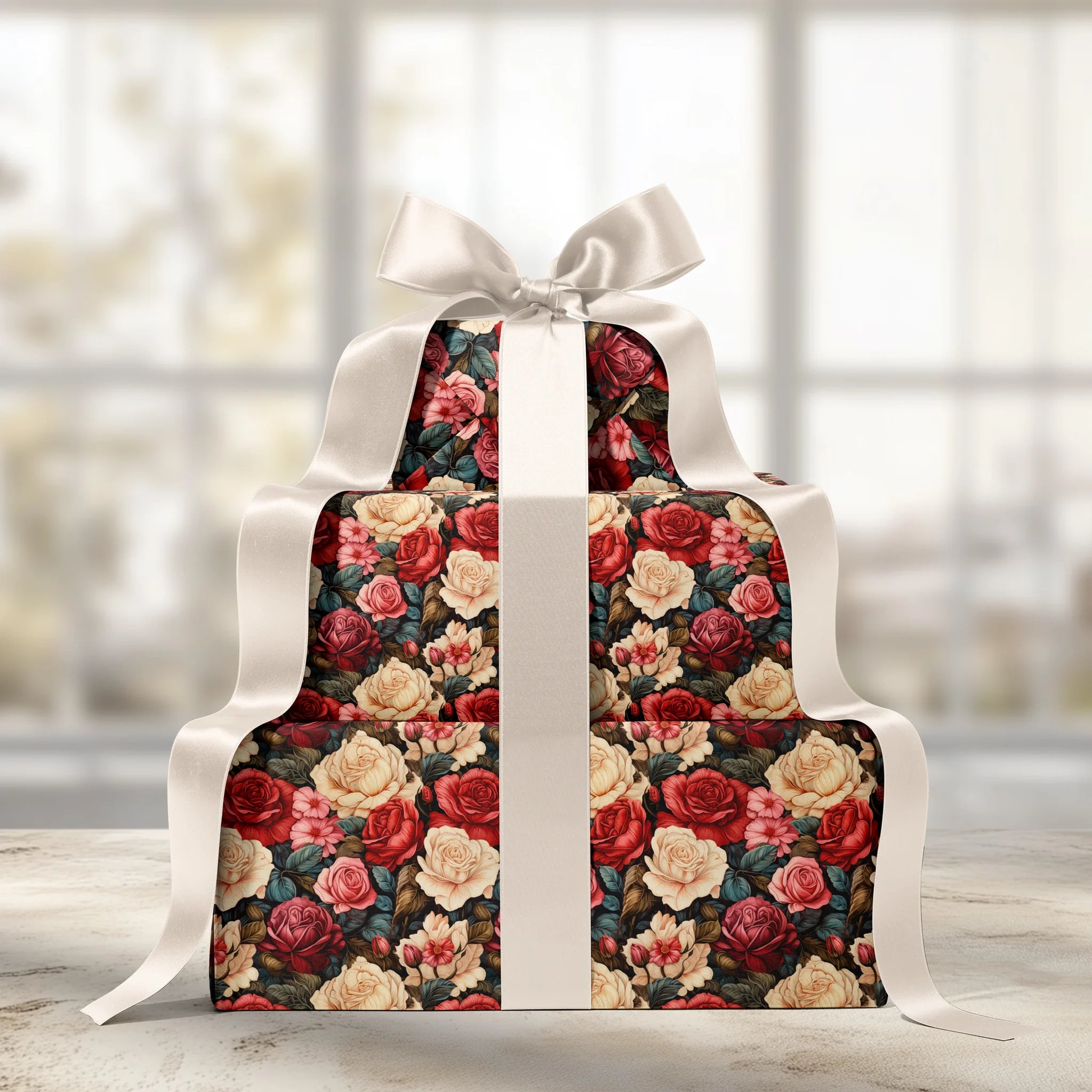Royal Heart Garden Gift Wrapping Paper