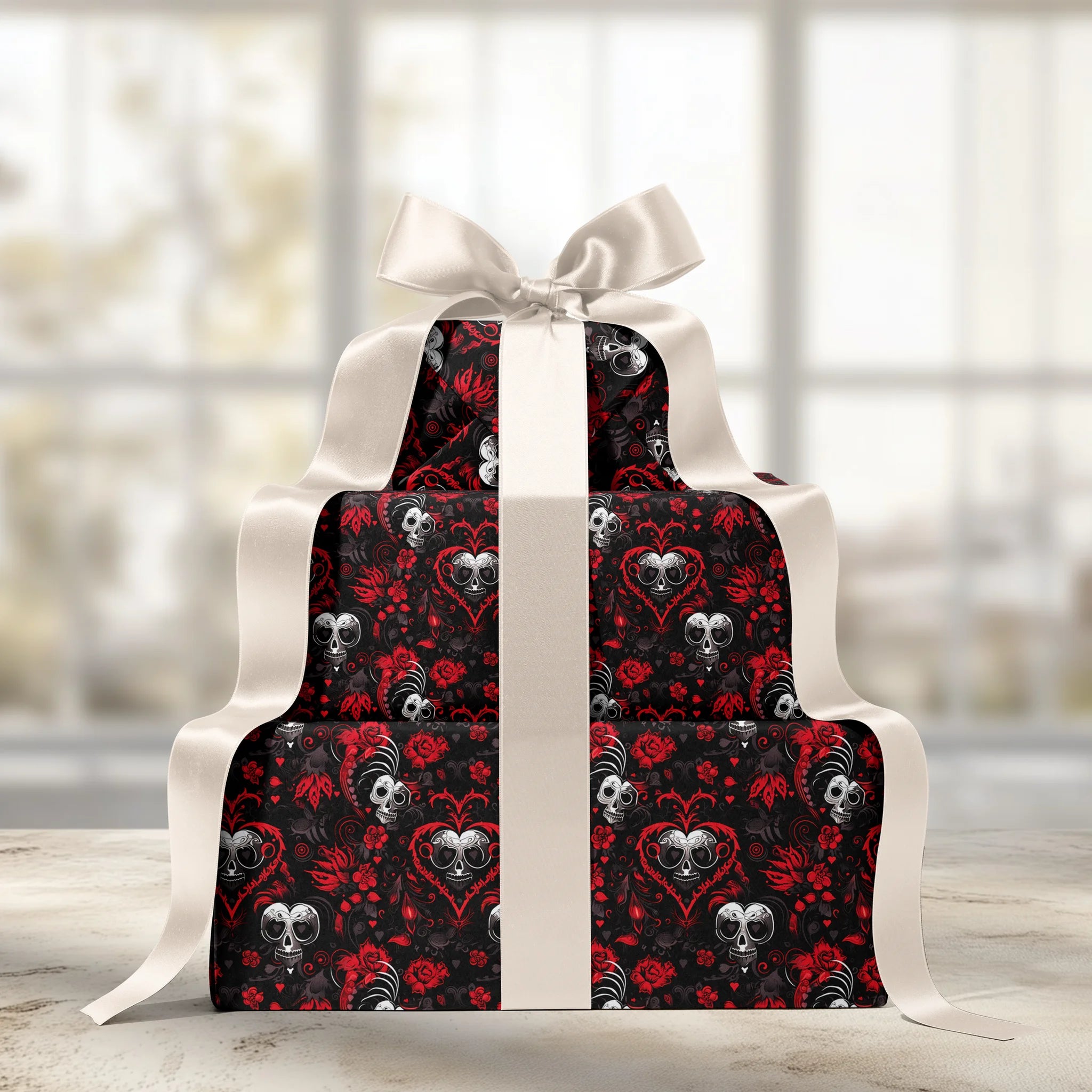 Gothic Romantic Flair Gift Wrapping Paper