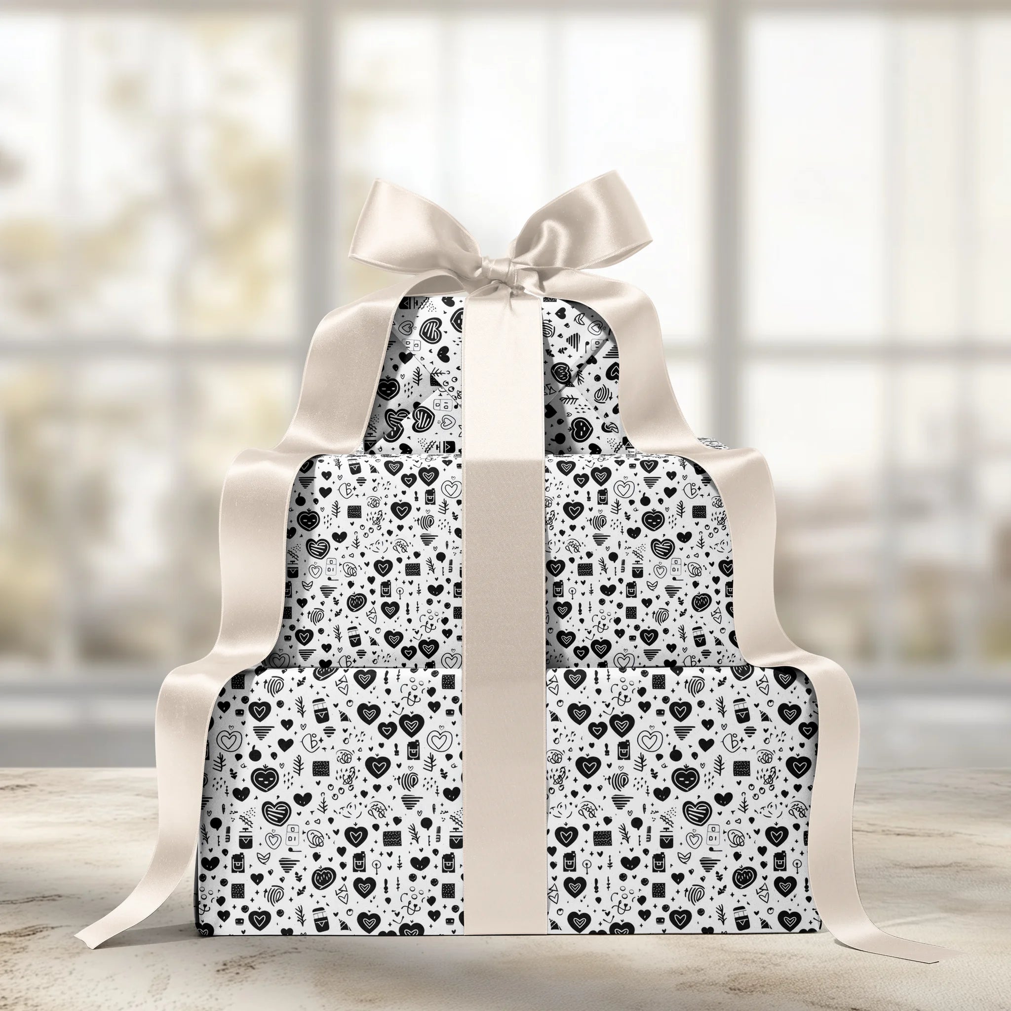 Sketchy Love Vibes Gift Wrapping Paper