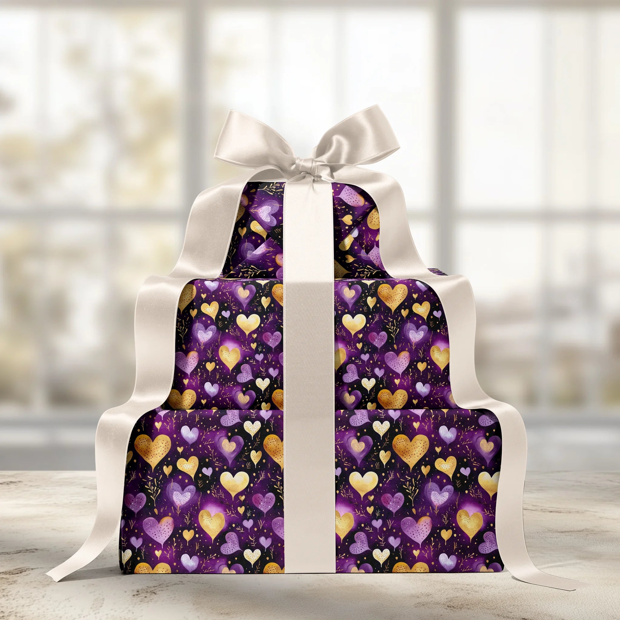 Midnight Love Garden Gift Wrapping Paper